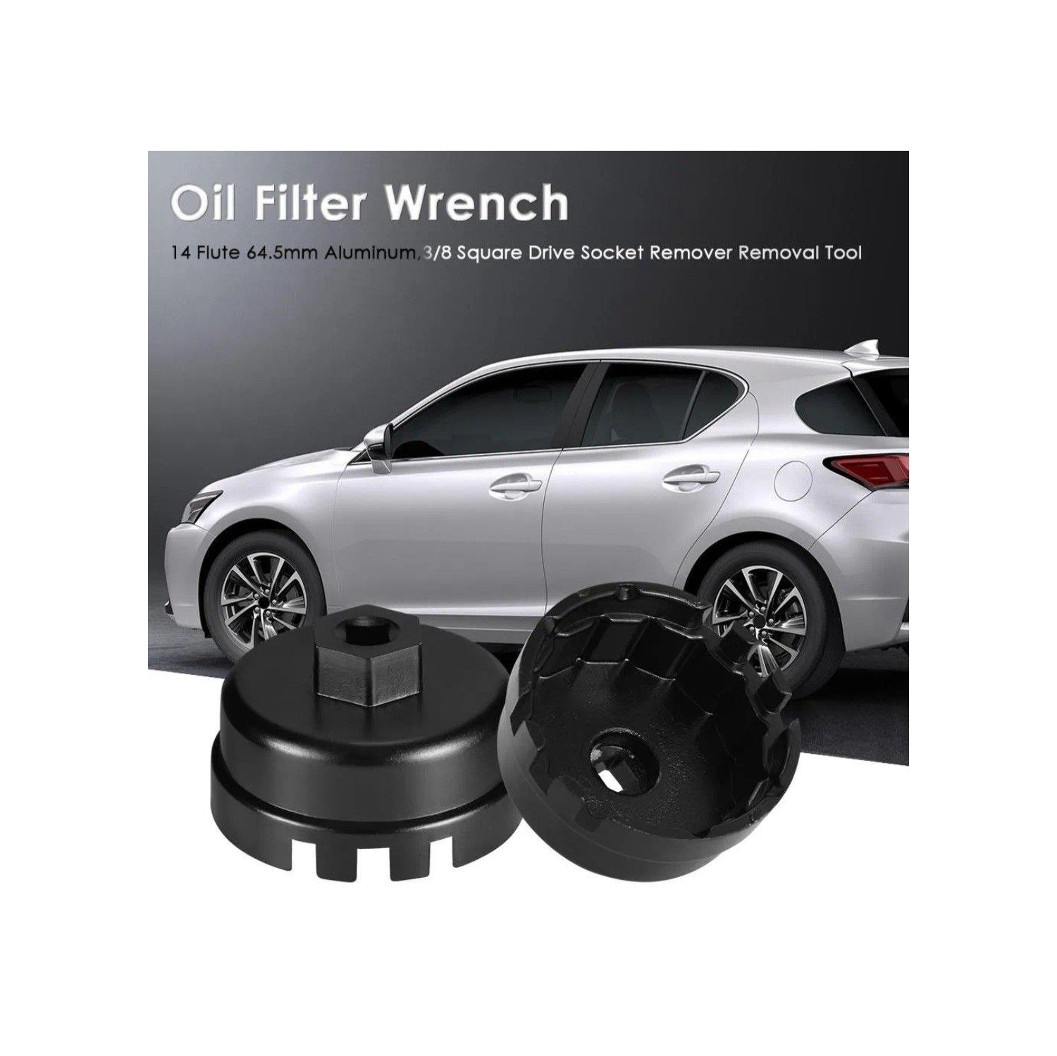 Oil Filter Cap Wrench Socket Cup Remover Tool 64.5 mm 14Flutes