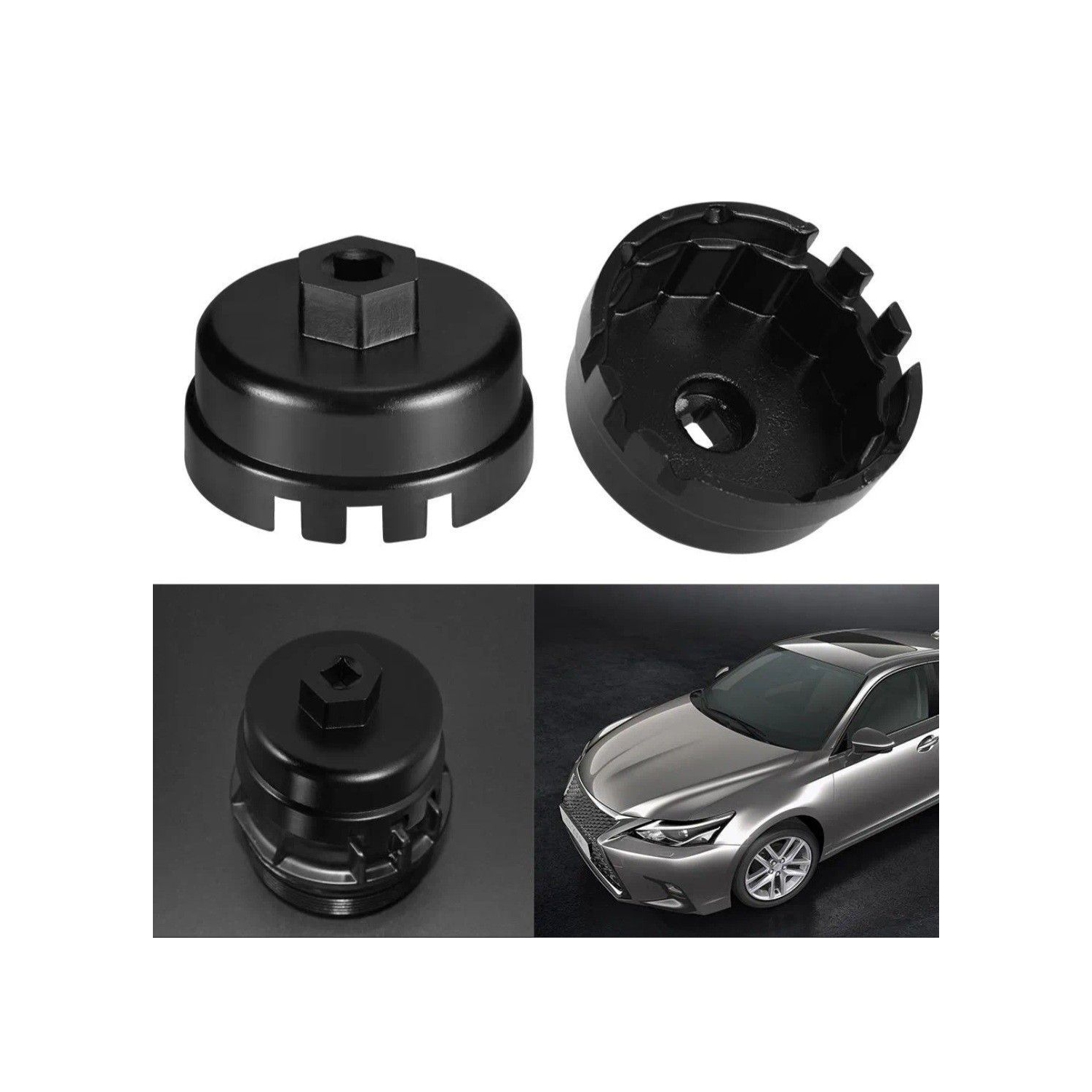 Oil Filter Cap Wrench Socket Cup Remover Tool 64.5 mm 14Flutes