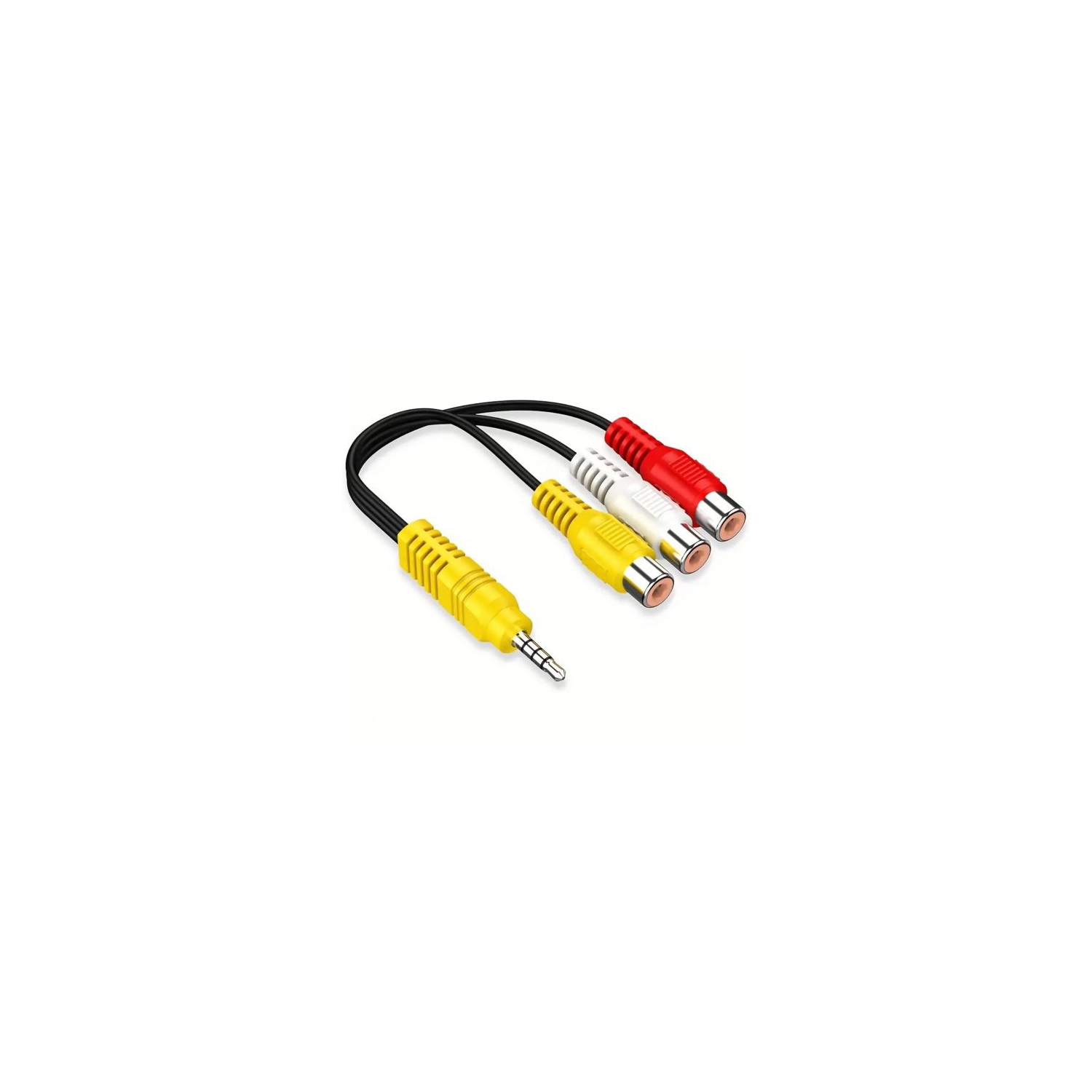 3 RCA To 3.5mm AV Input Adapter Cable The av adapter is used for the input device of TCL TV, which requires 3.5mm jack to connect to the TCL TV