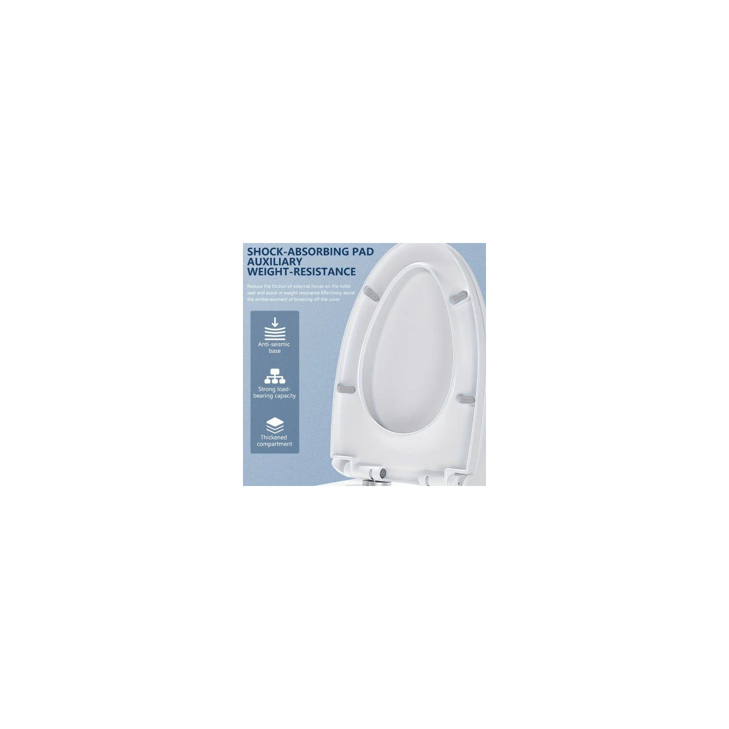 Pare-chocs de siège de toilette en caoutchouc Super Sbidet Bumpersticky pour raccord de bidet