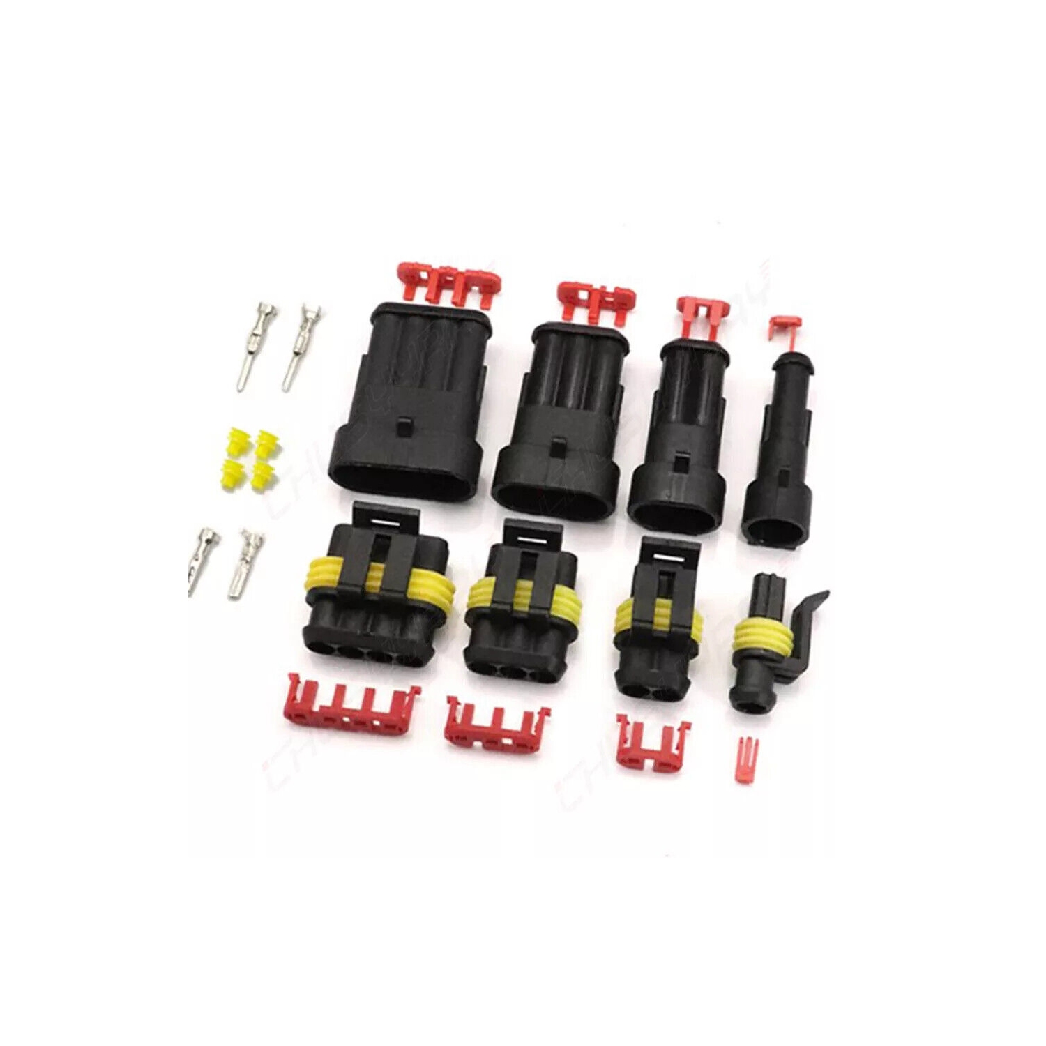352Pcs connecteurs électriques pour l'auto, bornes étanches pour l'auto, connecteurs à broches, connecteurs de fils électriques, kit de fiches pour