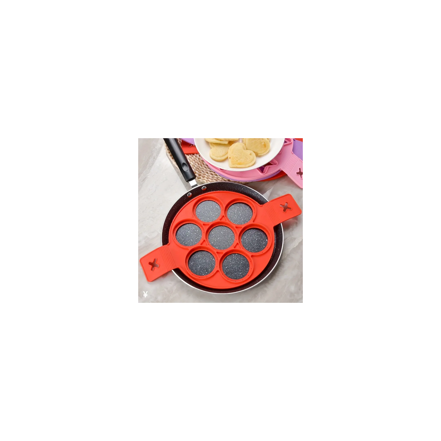 1pc Silicone Non-stick Baking Cookie Mold, Cake Mold, Pancake Mold