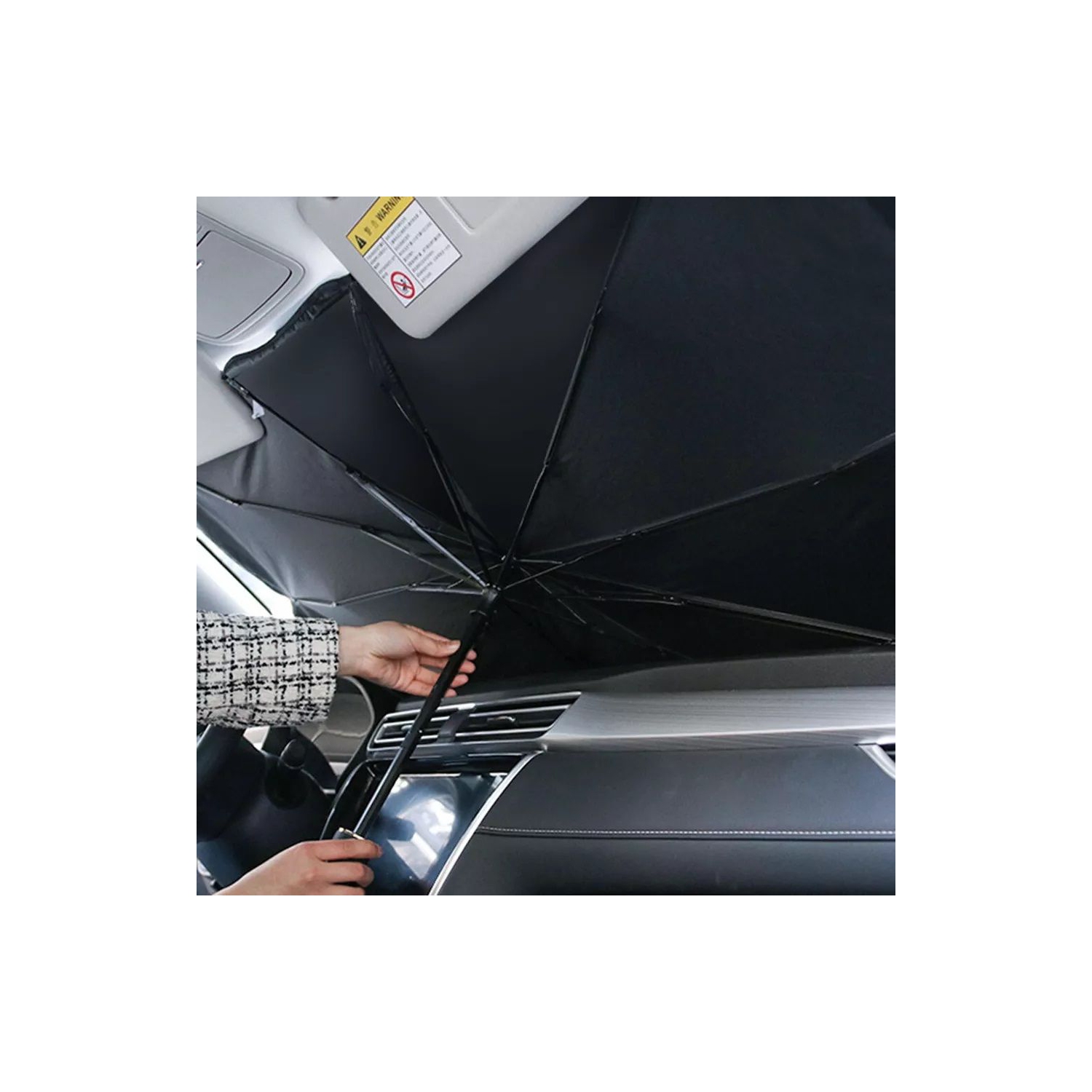 Car Windshield Sunshade Umbrella - Foldable Car Windshield Sun Shade Cover, Window Heat Insulation Protection, for Auto Sedan, SUV Windshield