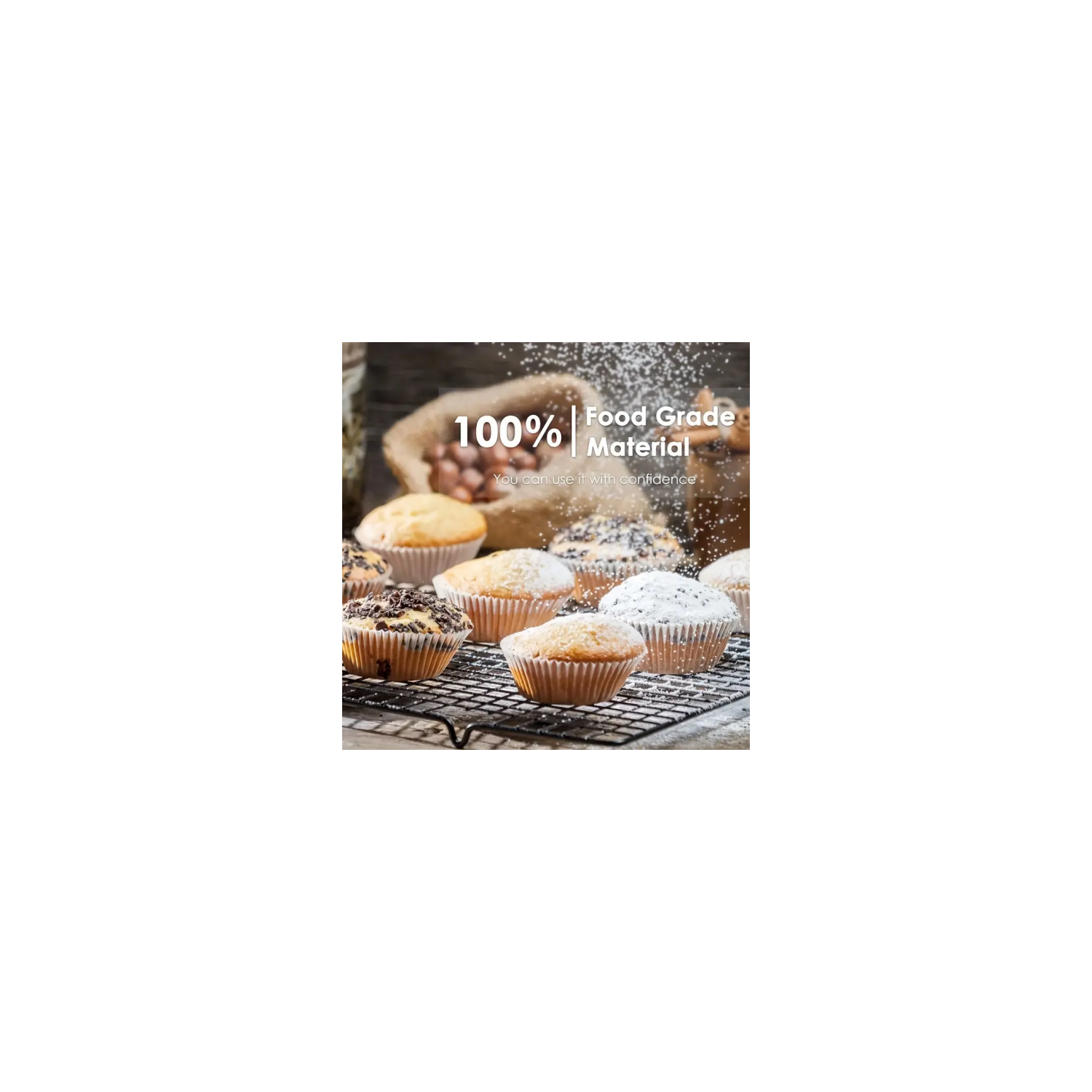 Non-Stick Stainless Steel Cooling Rack For Baking And Cooking - The baking rack is made of high quality pure metal, free of rust and for cooking