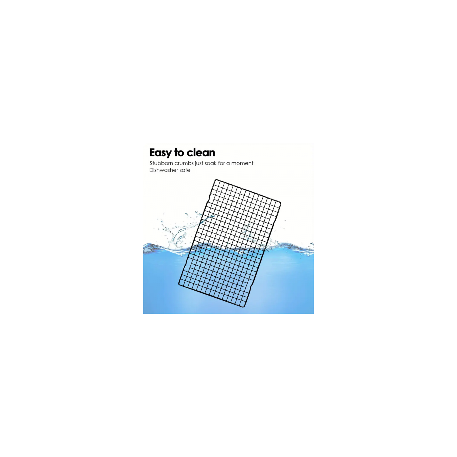 Non-Stick Stainless Steel Cooling Rack For Baking And Cooking - The baking rack is made of high quality pure metal, free of rust and for cooking