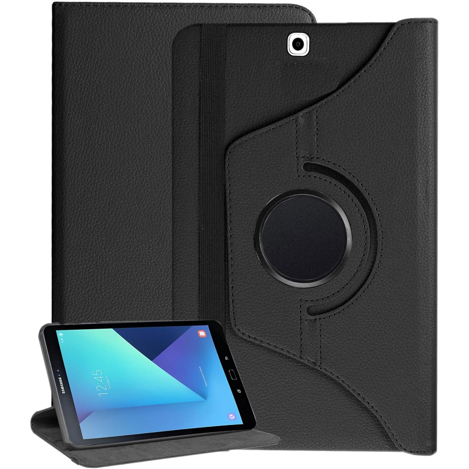 Rotating Case for Samsung Galaxy Tab S3 9.7" T820 T825, 360 Degree Stand [Auto Sleep/Wake] Flip Leather Smart Tablet Cover