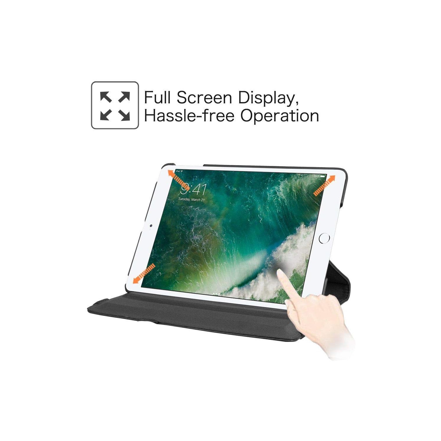 Rotating Case for iPad Mini 4, 360 Degree Stand [Auto Sleep/Wake] Flip Leather Smart iPad Cover
