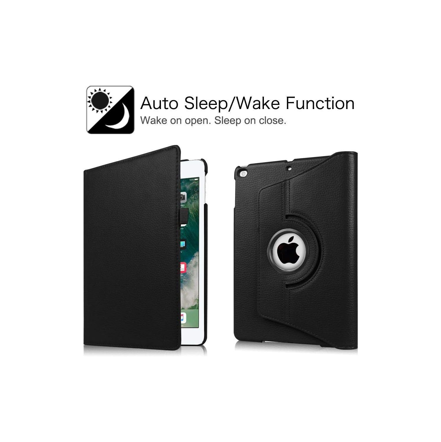 Rotating Case for iPad Mini 4, 360 Degree Stand [Auto Sleep/Wake] Flip Leather Smart iPad Cover