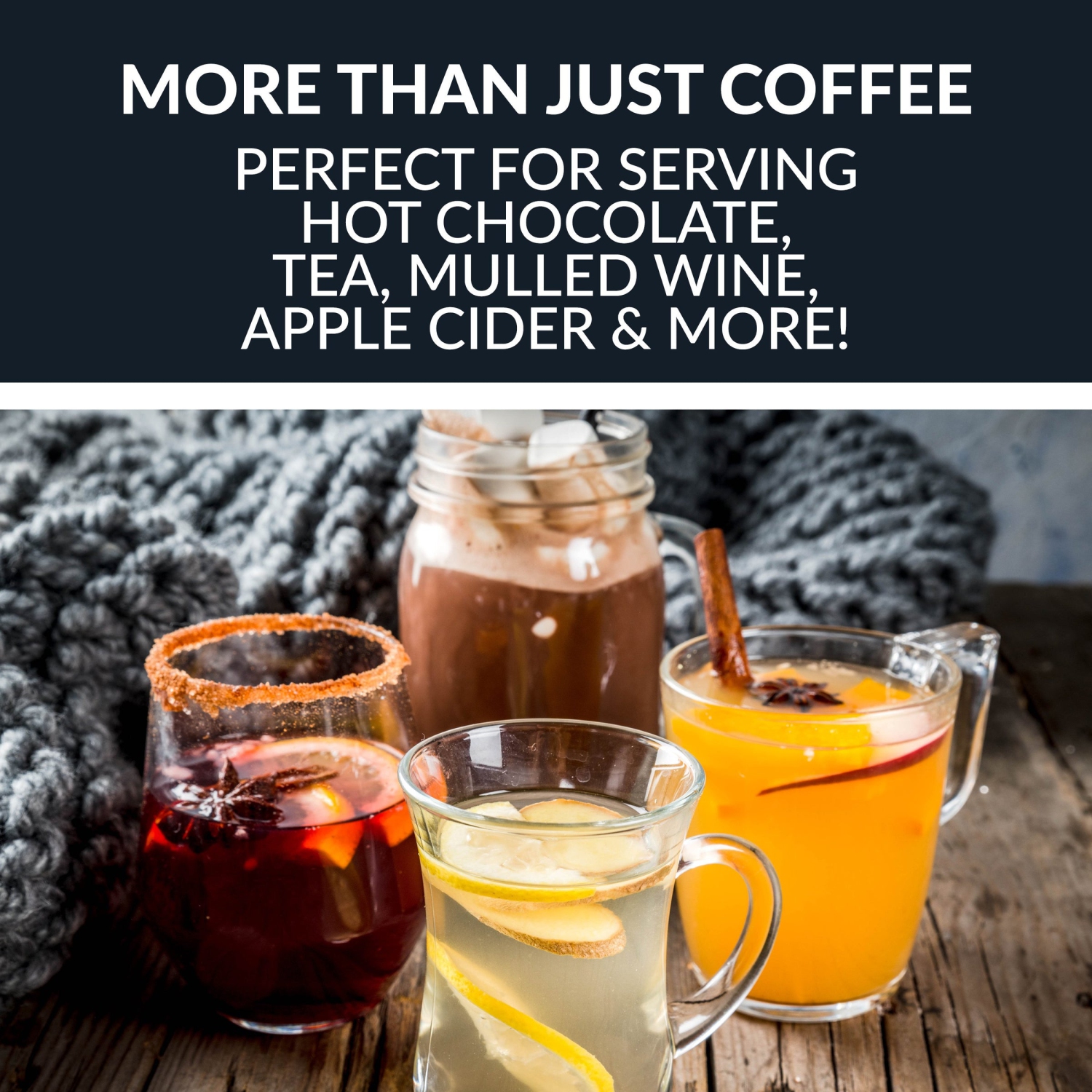 HomeCraft™ – Urne à café Quick-Brewing, 1500 watts, 100 tasses, acier inoxydable