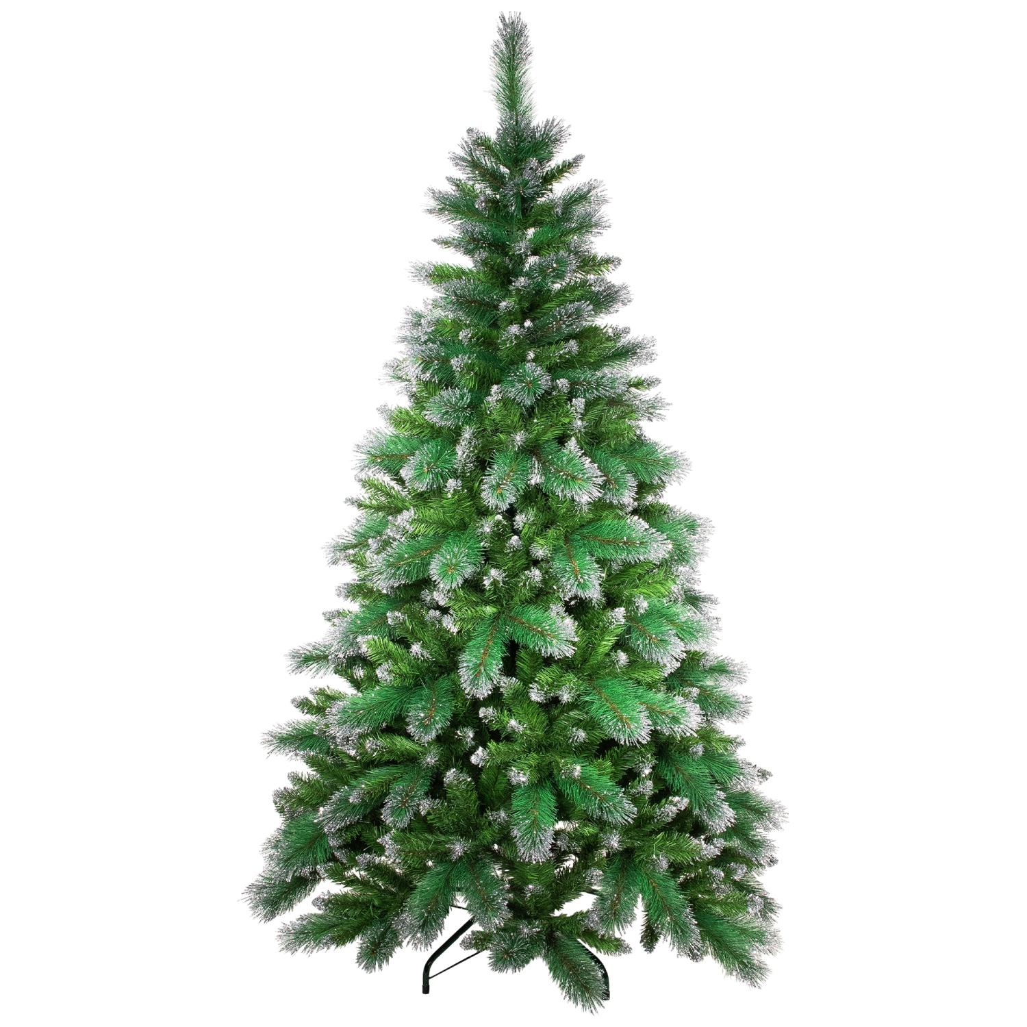 Two-Tone Spruce Pine Glitter Tip Medium Artificial Christmas Tree - 6' - Unlit