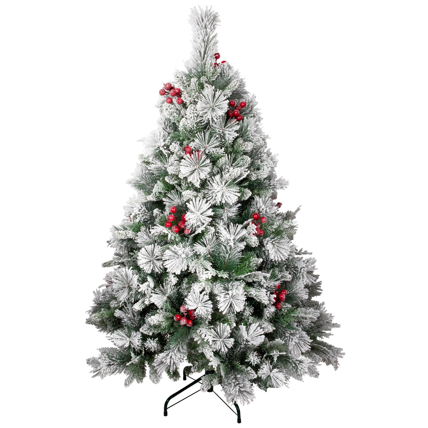 Real Touch Full Heavily Flocked Whittaker Spruce Artificial Christmas Tree - 5' -Unlit