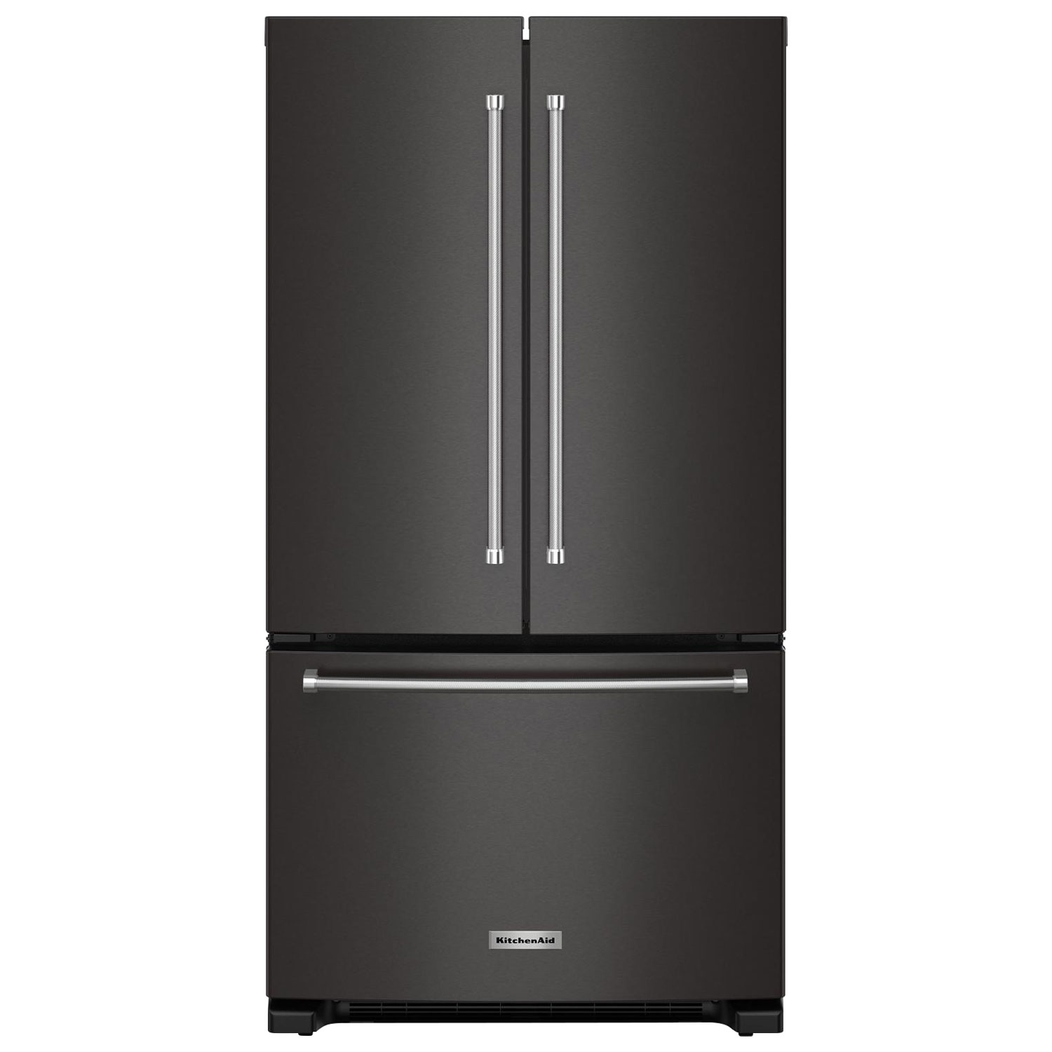 KitchenAid 36" 20 Cu. Ft. French Door Refrigerator with Water Dispenser - Black Stainless Steel