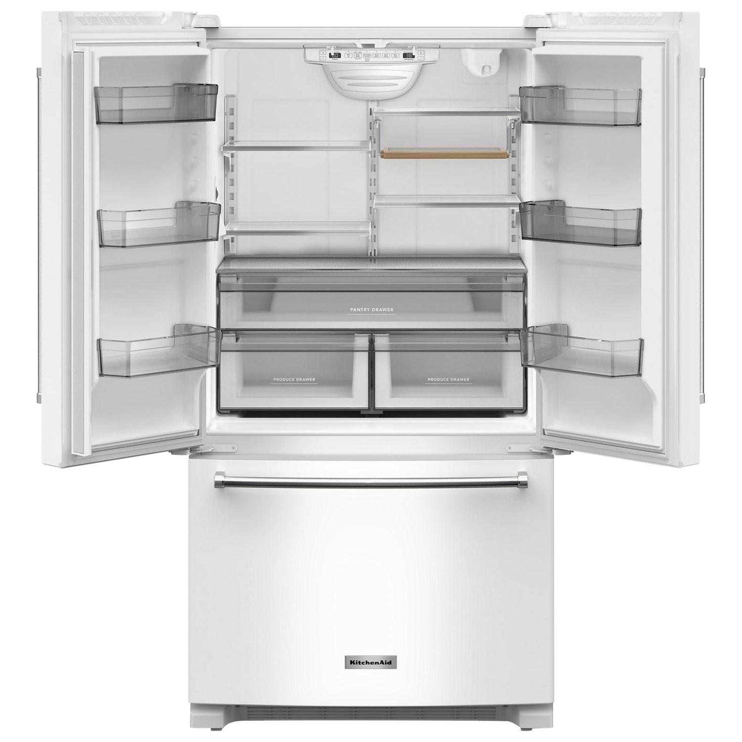 KitchenAid 36" 20 Cu. Ft. French Door Refrigerator with Water Dispenser - White