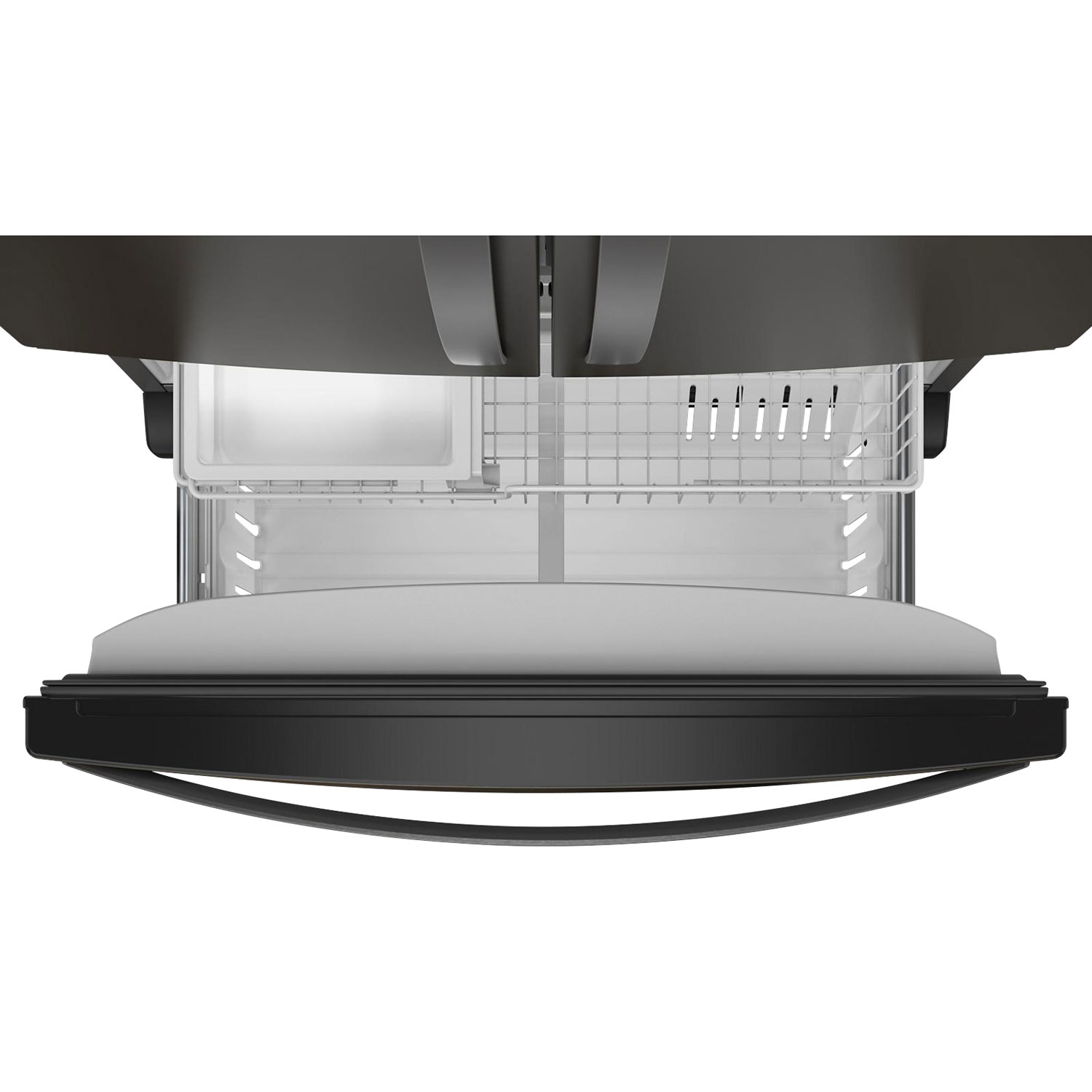 Réfrigérateur à deux portes 20 pi³ 36 po avec distributeur d'eau de Whirlpool - Inox noir