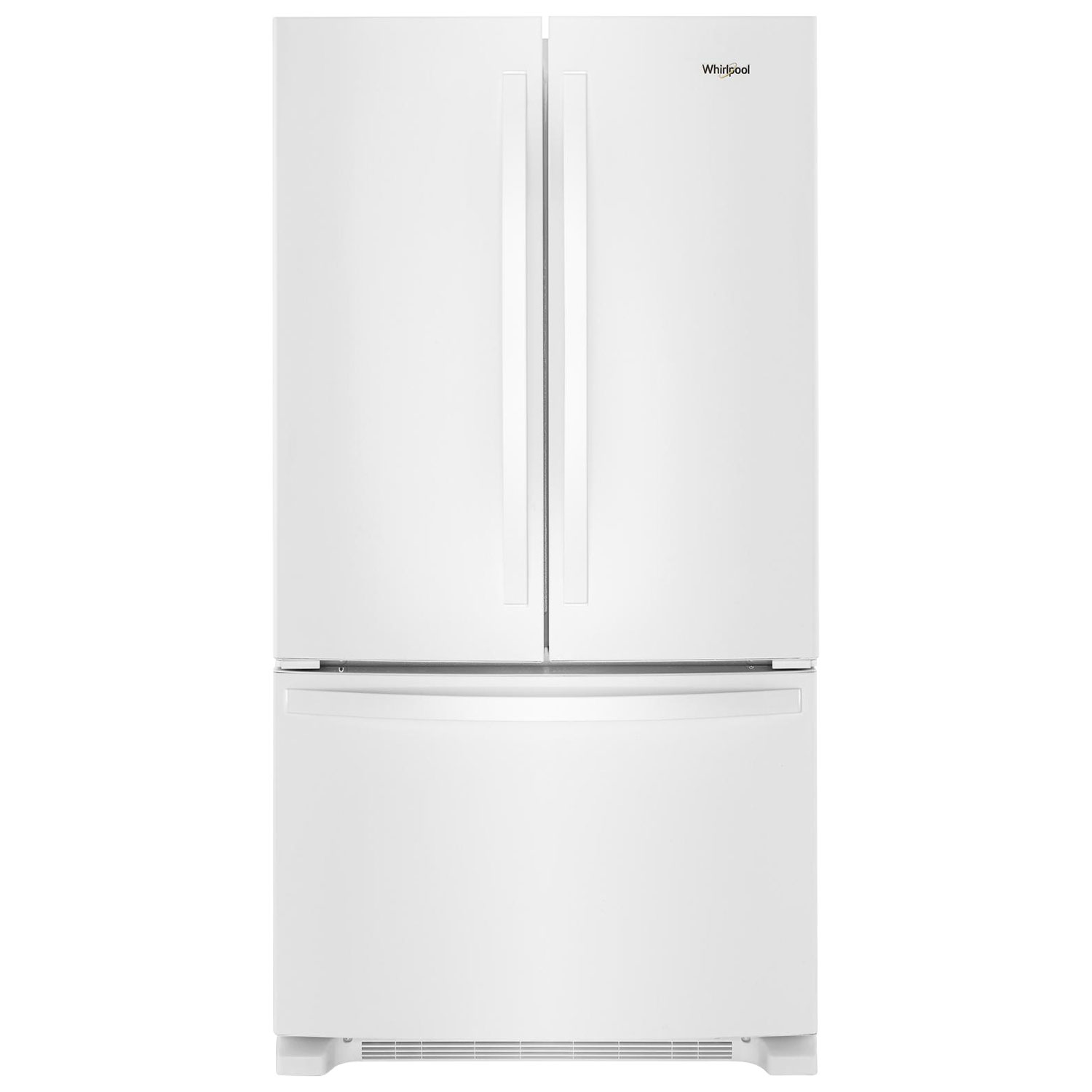 Bouton à remous 36" 25.2 Cu. Ft. Réfrigérateur de porte français (WRFF3036RW) - blanc