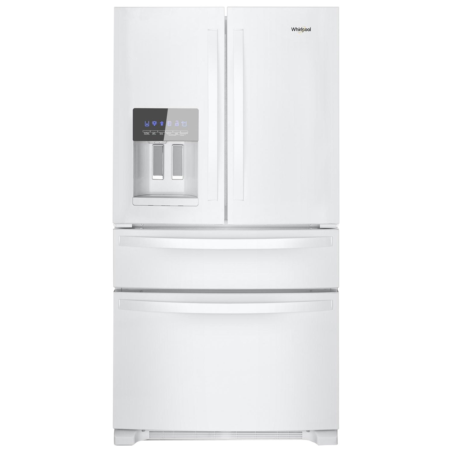 Whirlpool 36" 24.5 Cu. Ft. French Door Refrigerator with Water & Ice Dispenser - White