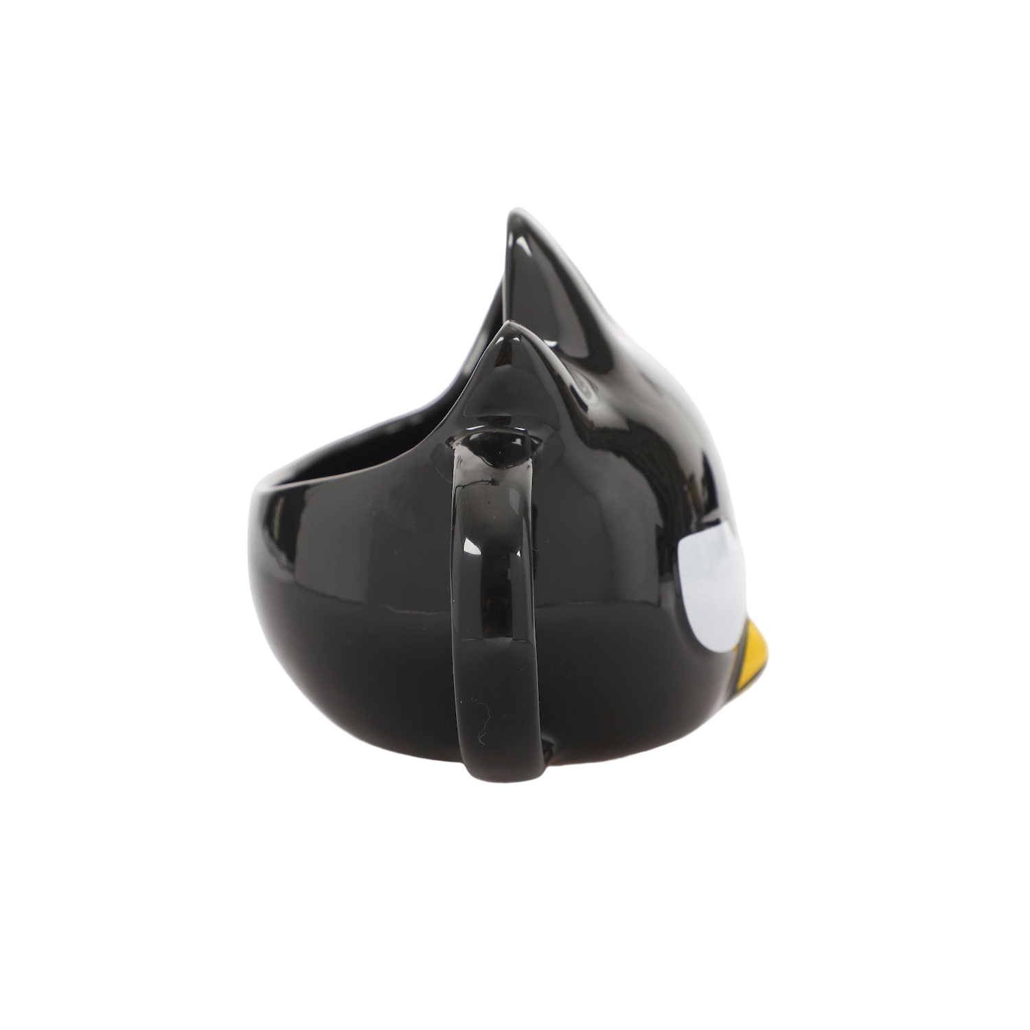 Tasse en céramique sculptée noire de 22 oz Maru de Badtz