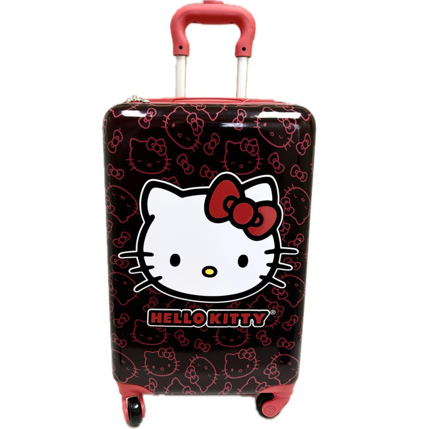 Hello Kitty 20 inch Carry-on Luggage Hard-Side Tween Spinner Travel Trolley Suitcase With Wheels for Kids