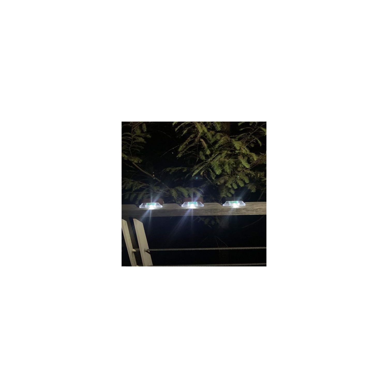 Outdoor Waterproof Solar Deck Lights - Outdoor Stair Lights Waterproof outdoor garden Pathway Yard Stairs Patio stairs Lamps surrounding light Solar