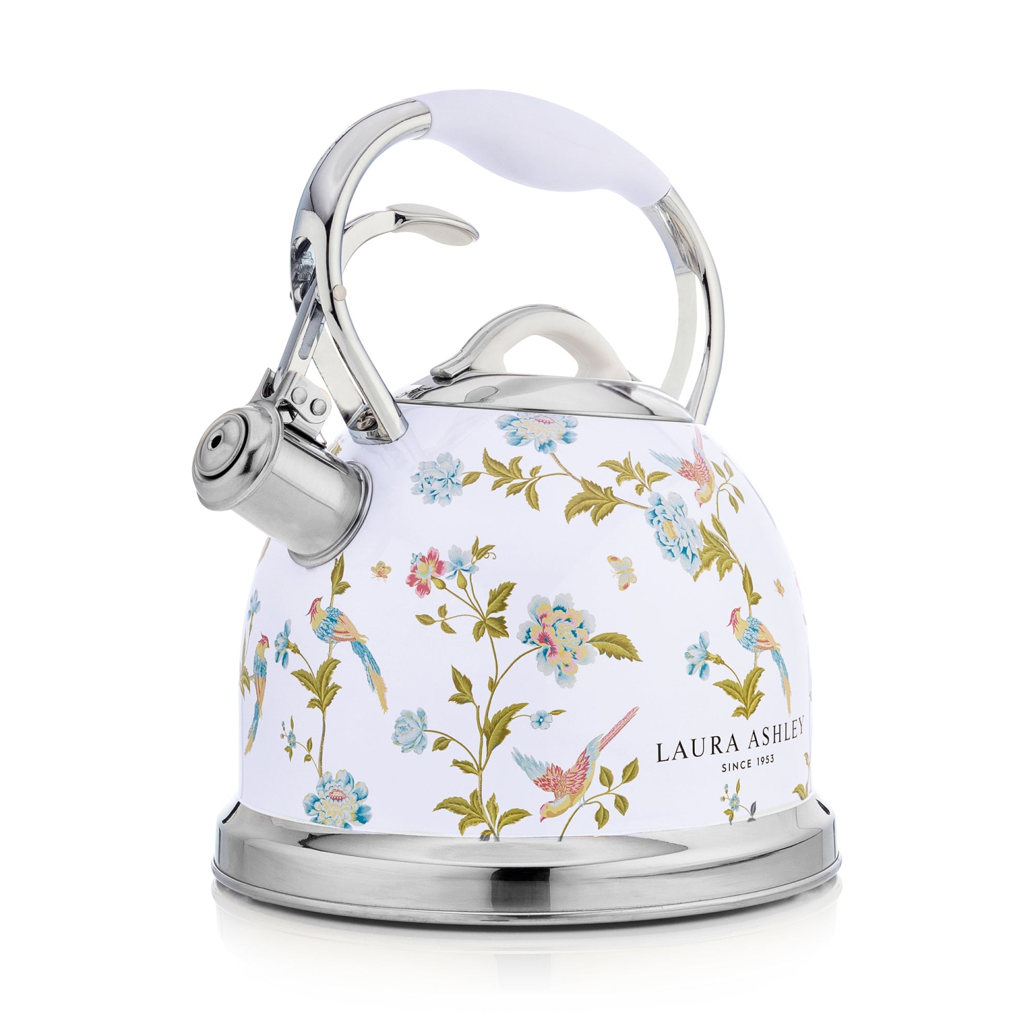 Laura Ashley Stove Top Kettle, Elveden White