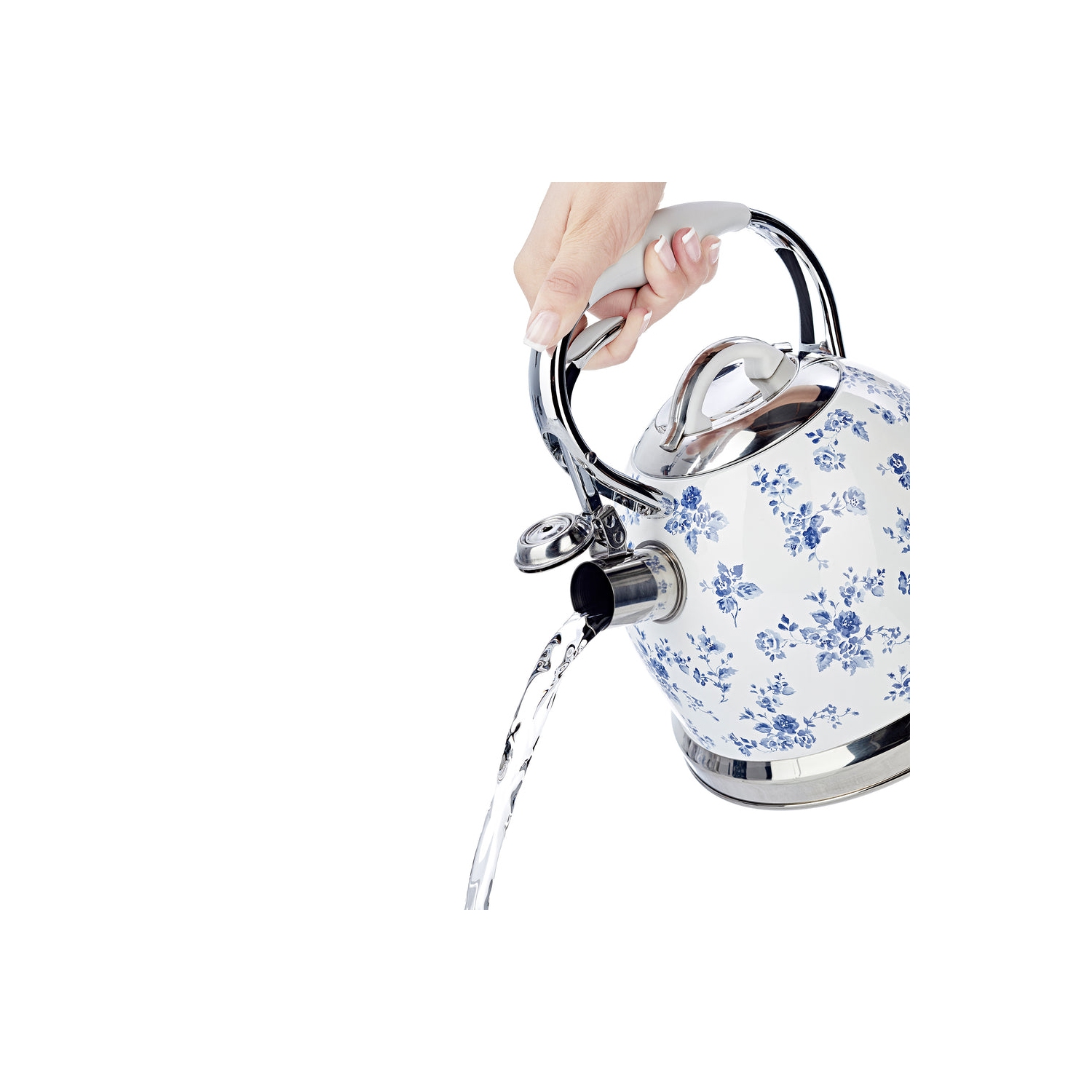 Bouilloire Laura Ashley, rose porcelaine