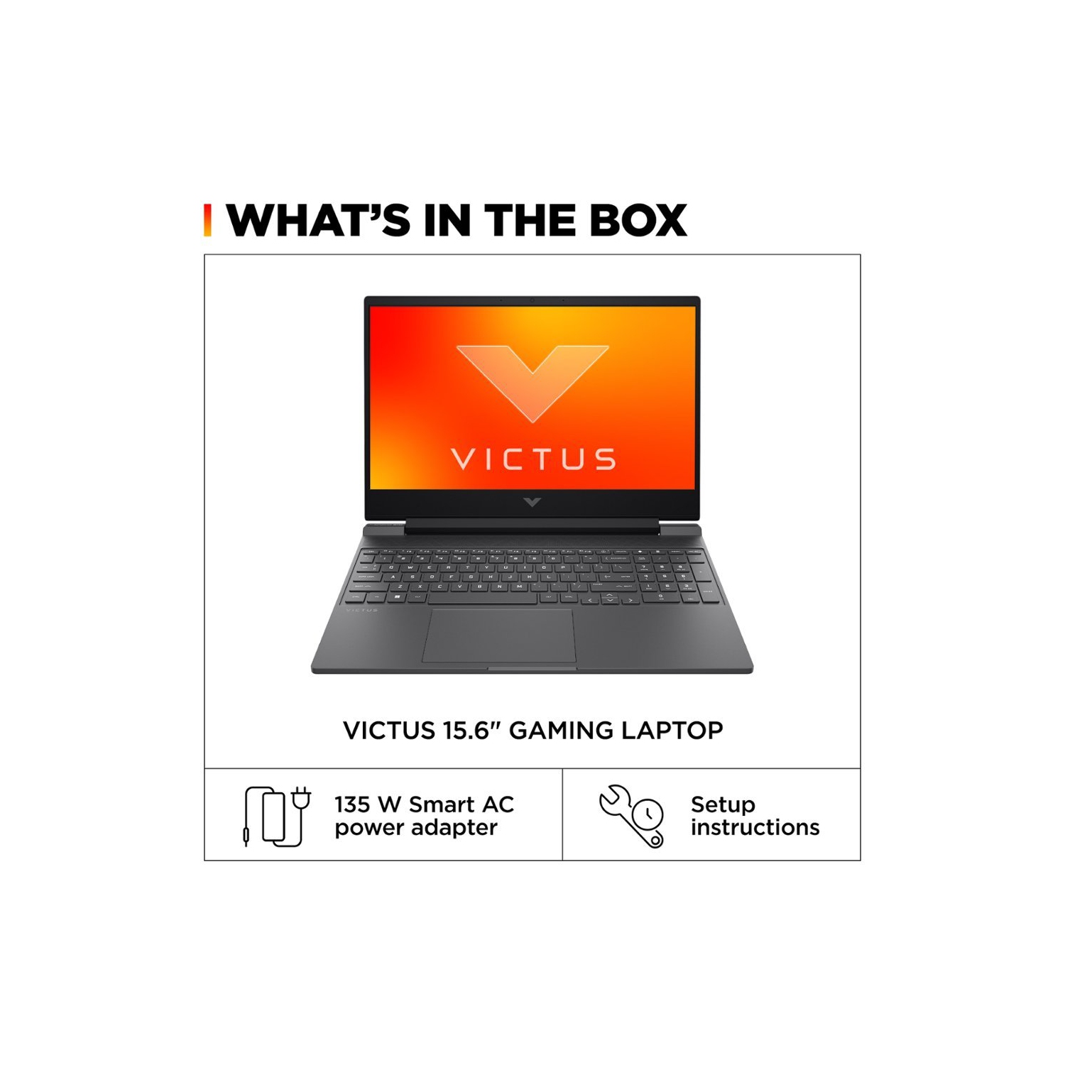 Portable de jeu 144&nbsp;Hz IPS HD intégrale Victus 15,6 po de HP - Ryzen 5-7535HS d'AMD - mémoire 16&nbsp;Go DDR5 Go - Radeon RX 6550&nbsp;M d'AMD -