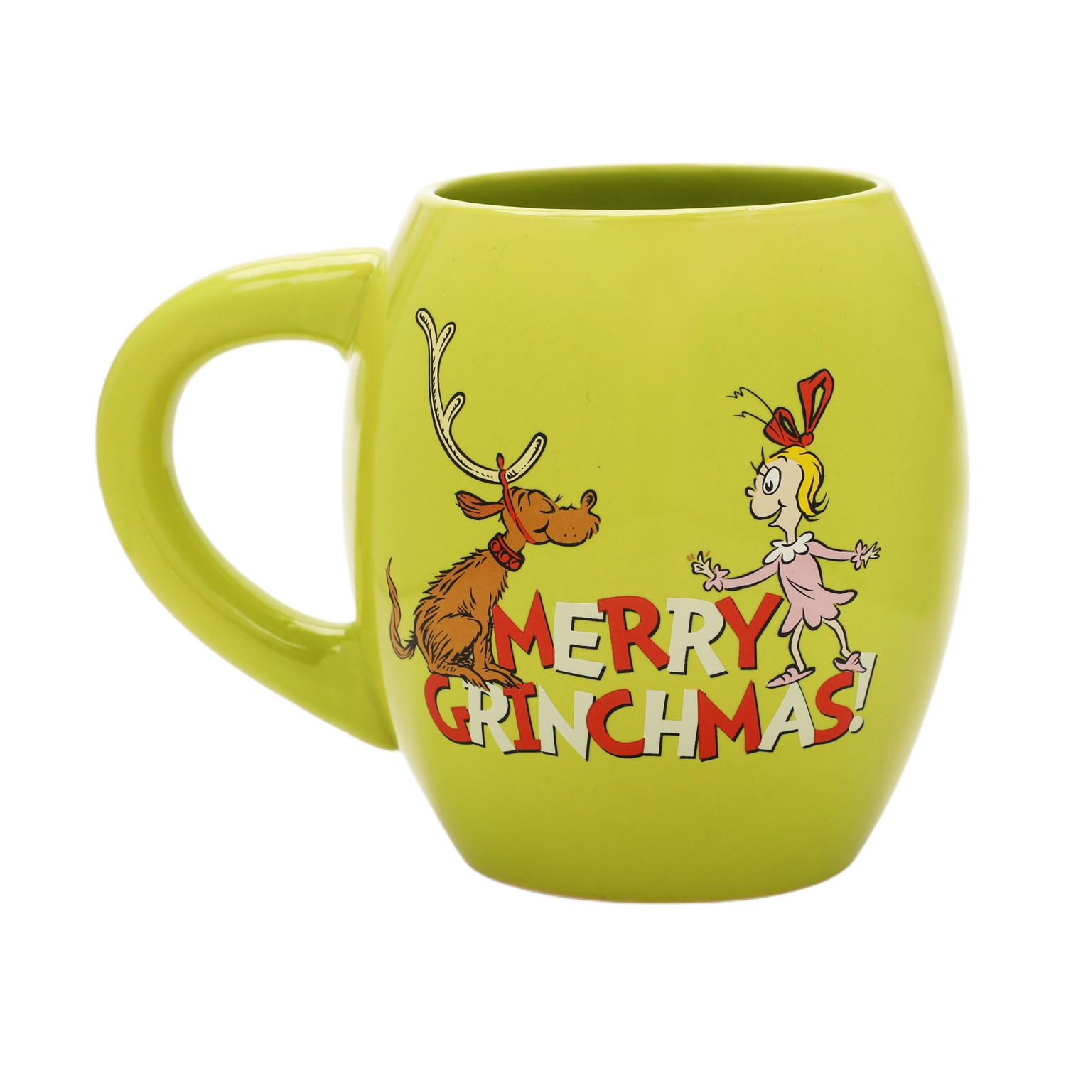 La grande tasse en céramique Nice Naughty 18 oz de Grinch