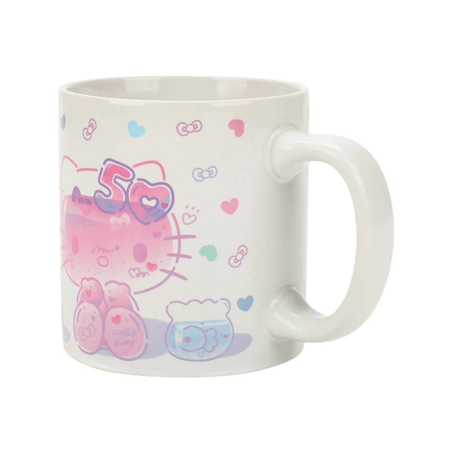 Tasse en céramique Hello Kitty 16&nbsp;oz, 50th anniversaire