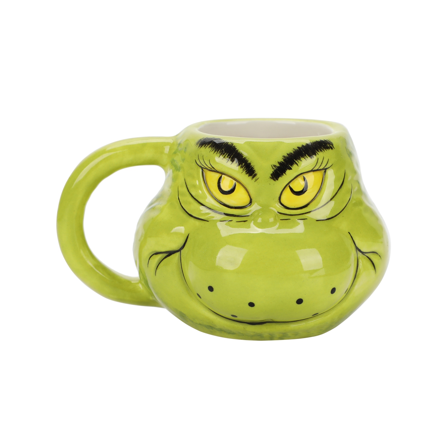 La tasse en céramique sculptée 3,5&nbsp;oz de Grinch