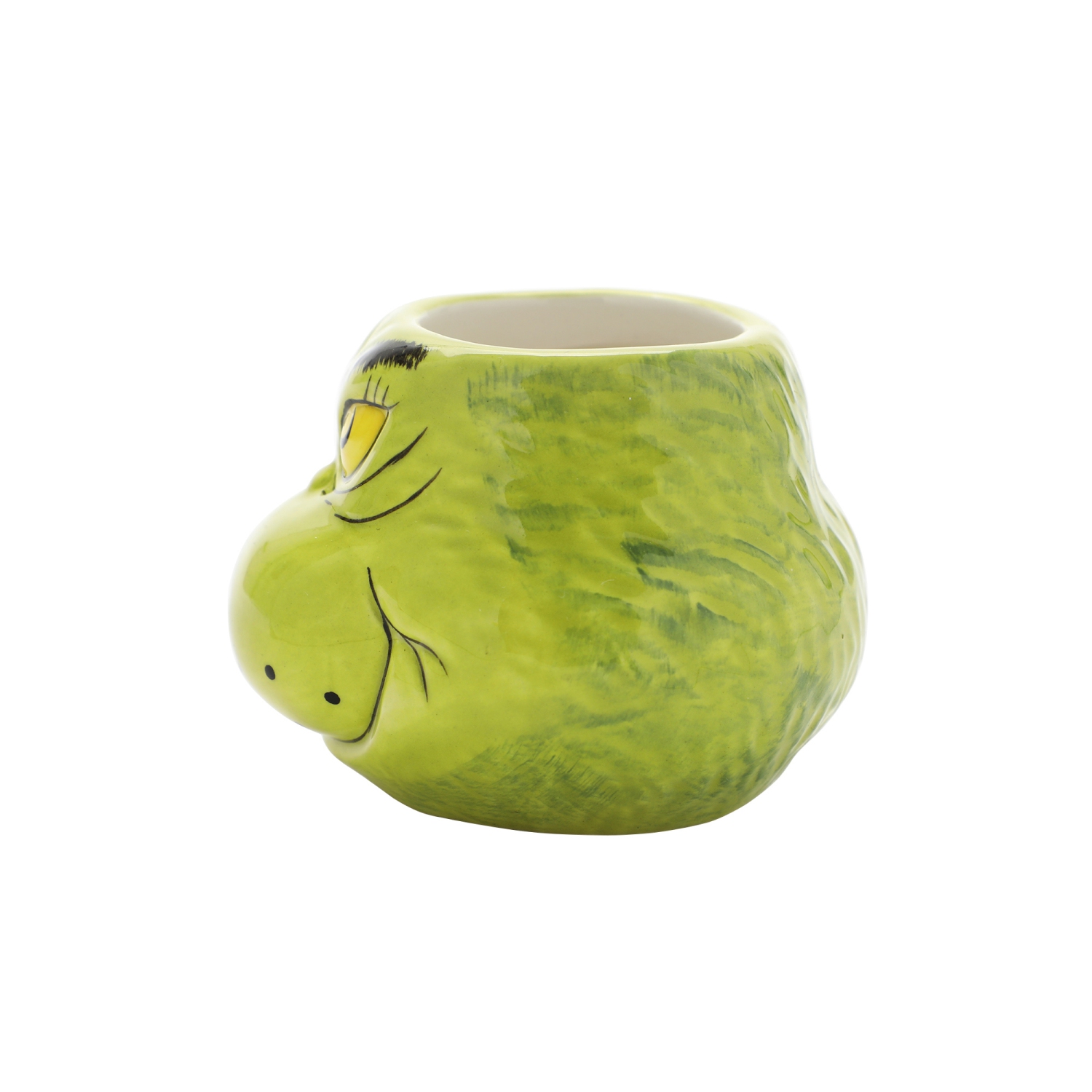 La tasse en céramique sculptée 3,5&nbsp;oz de Grinch