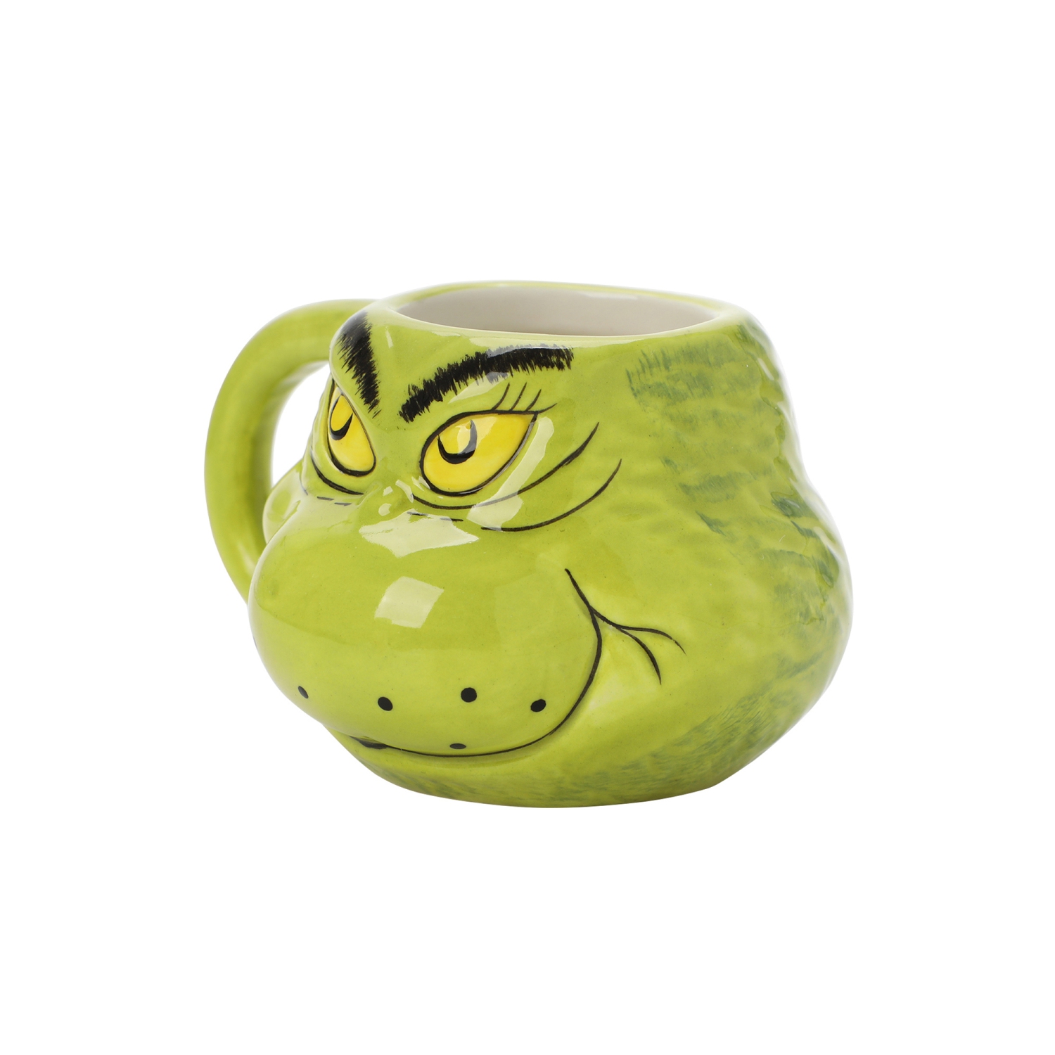 La tasse en céramique sculptée 3,5&nbsp;oz de Grinch