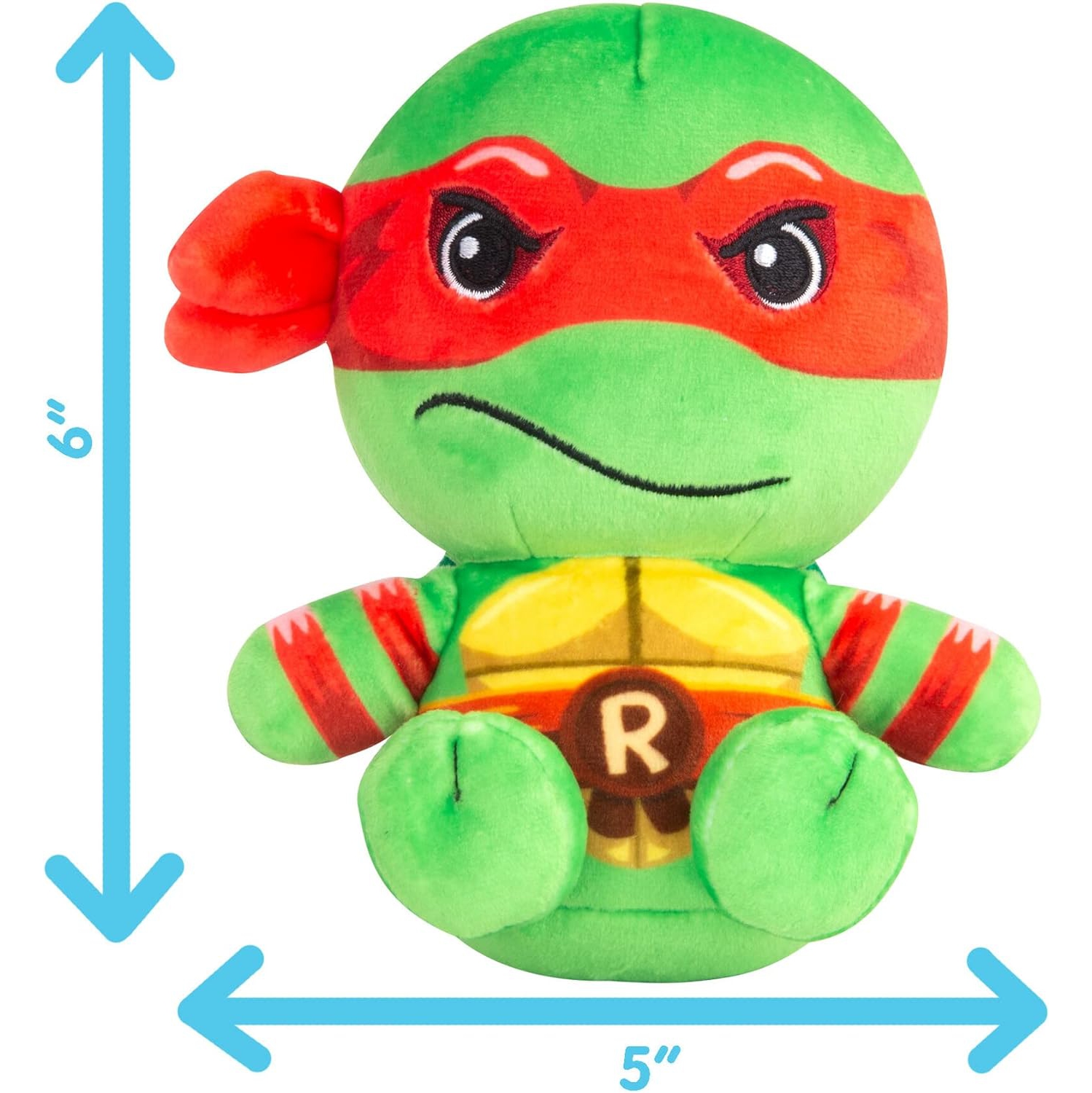 Club Mocchi-Mocchi- Teenage Mutant Ninja Turtles Plush — TMNT Raphael Plushie — Officially Licensed Collectible Squishy Turtle Plushies — 6 Inch