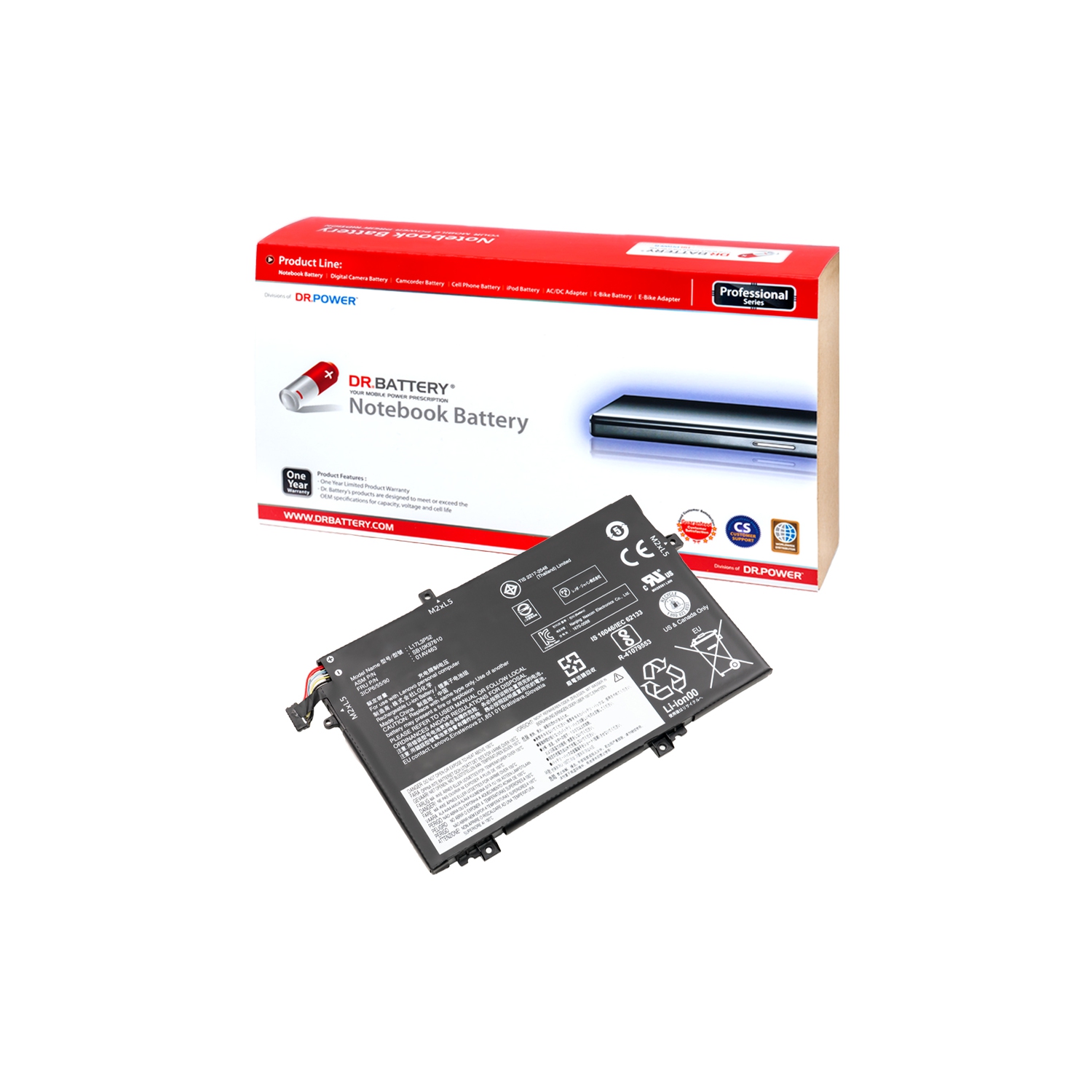 DR. BATTERY 01AV463 5B10W13897 SB10K97612 Laptop Battery for Lenovo ThinkPad E480 E580 L14 L15 L480 L590 E14-20RA001XAU ***Free Shipping