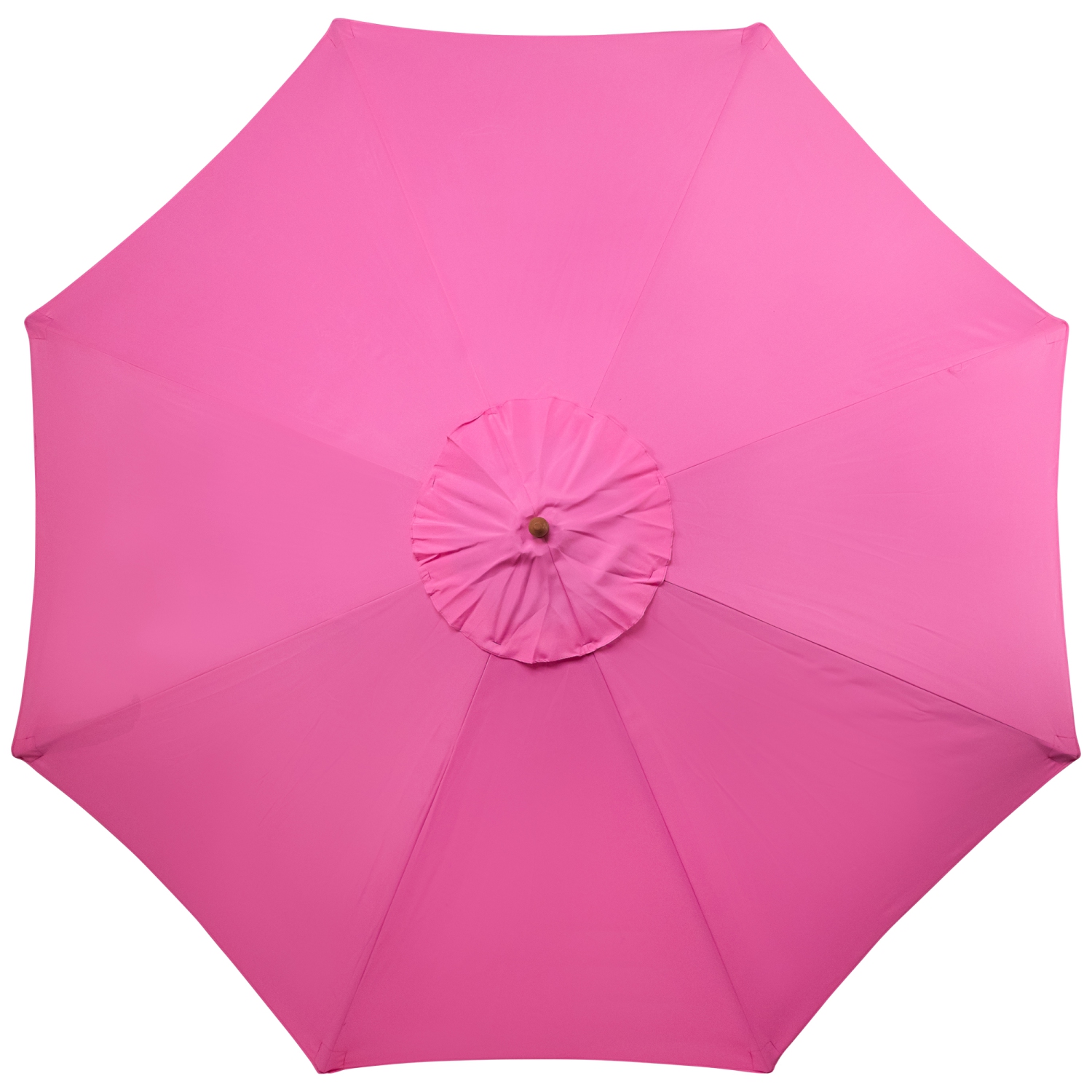 Parasol de patio extérieur avec poteau en bois - 8,5 pi - Rose