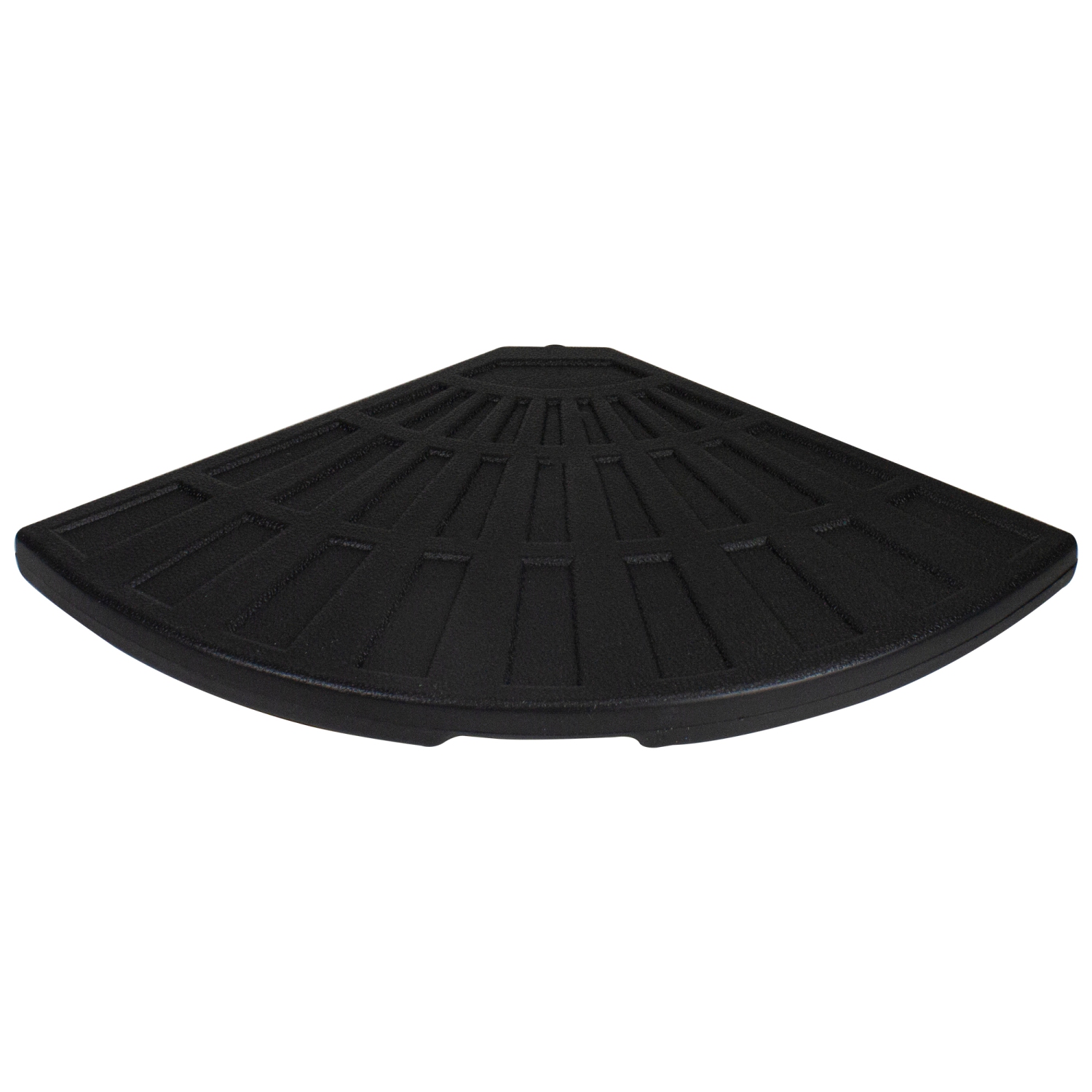 Socle en résine en forme de ventilateur noir pour parasol excentré - 26&nbsp;lb