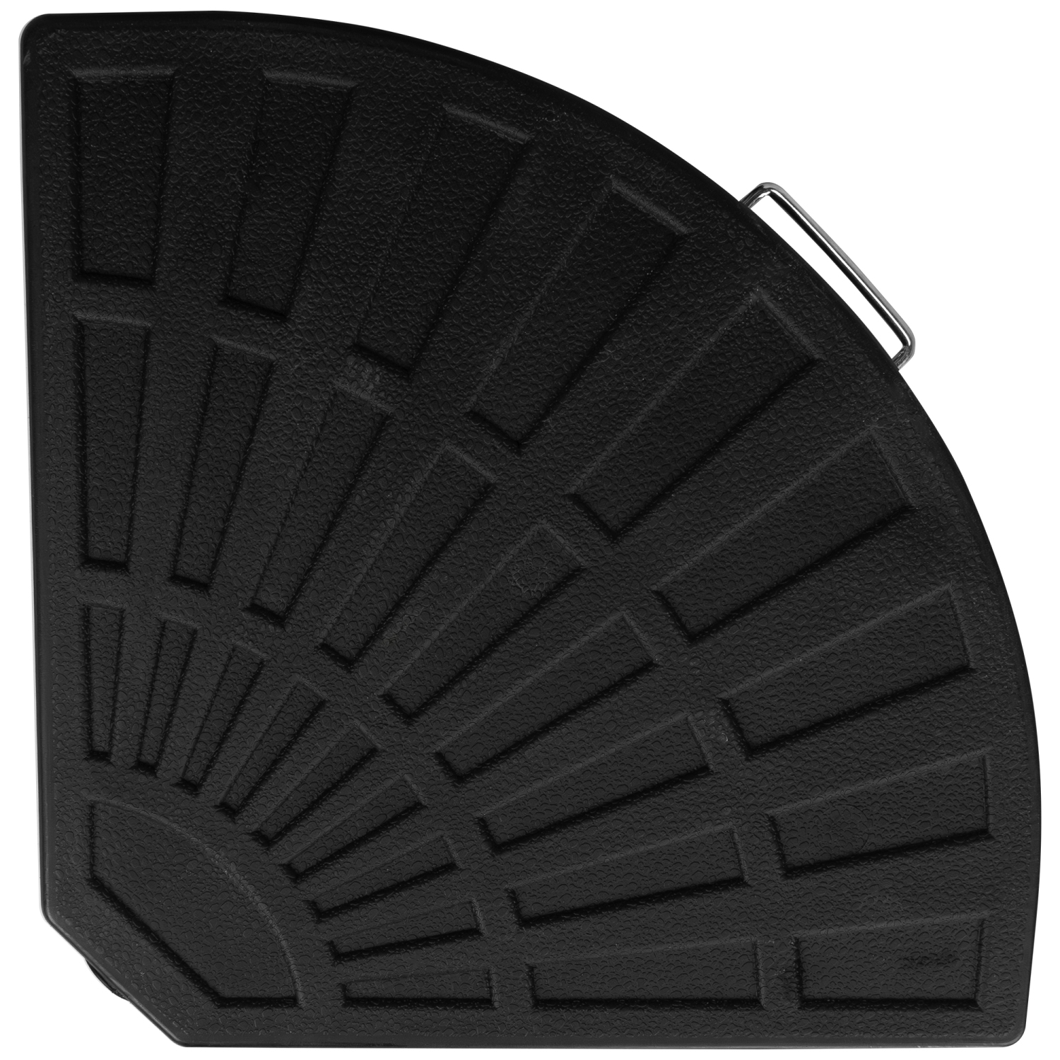 Socle en résine en forme de ventilateur noir pour parasol excentré - 26&nbsp;lb