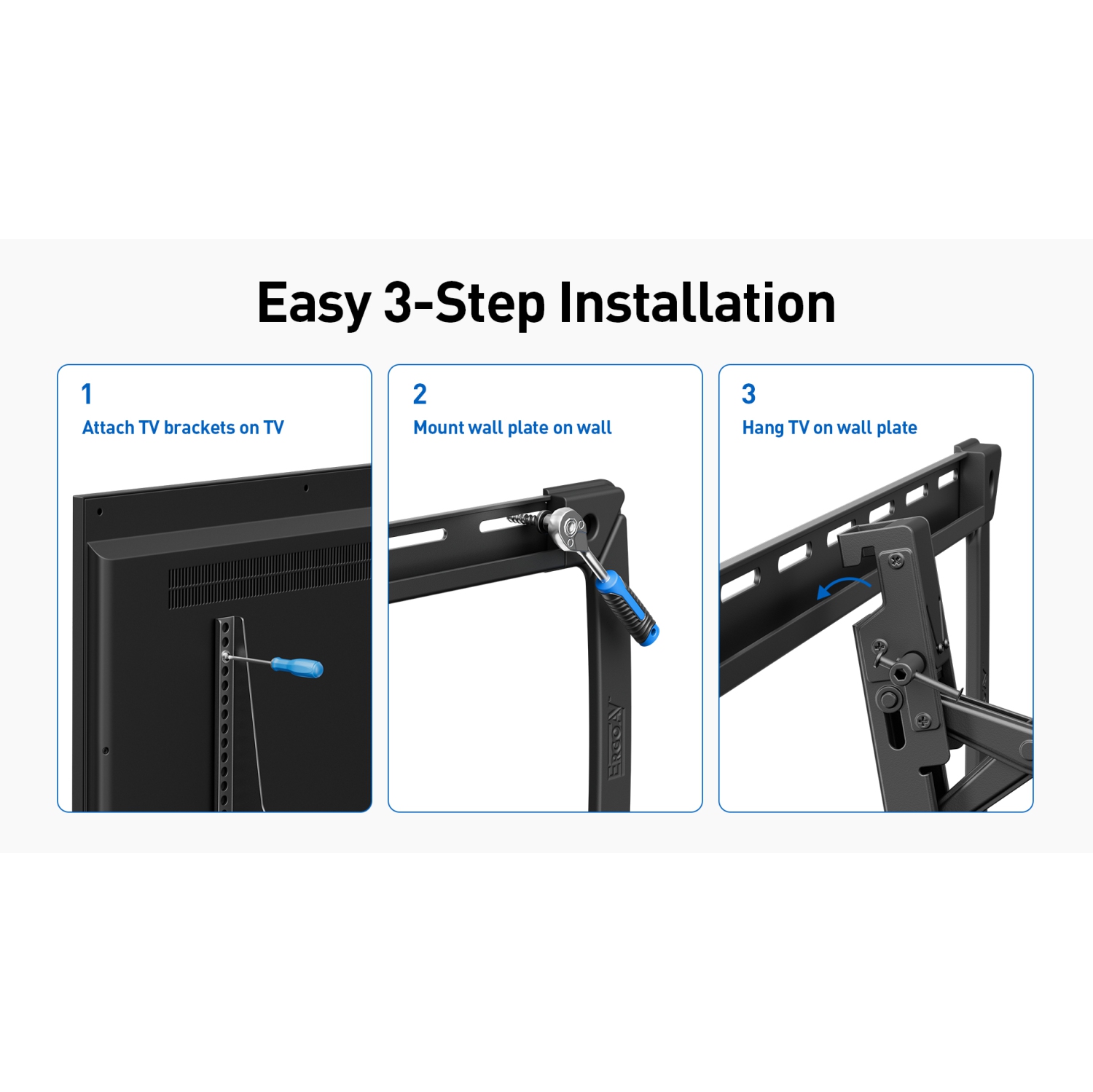 Ergo AV Extend and Tilt Mount for 46" - 100" TVs