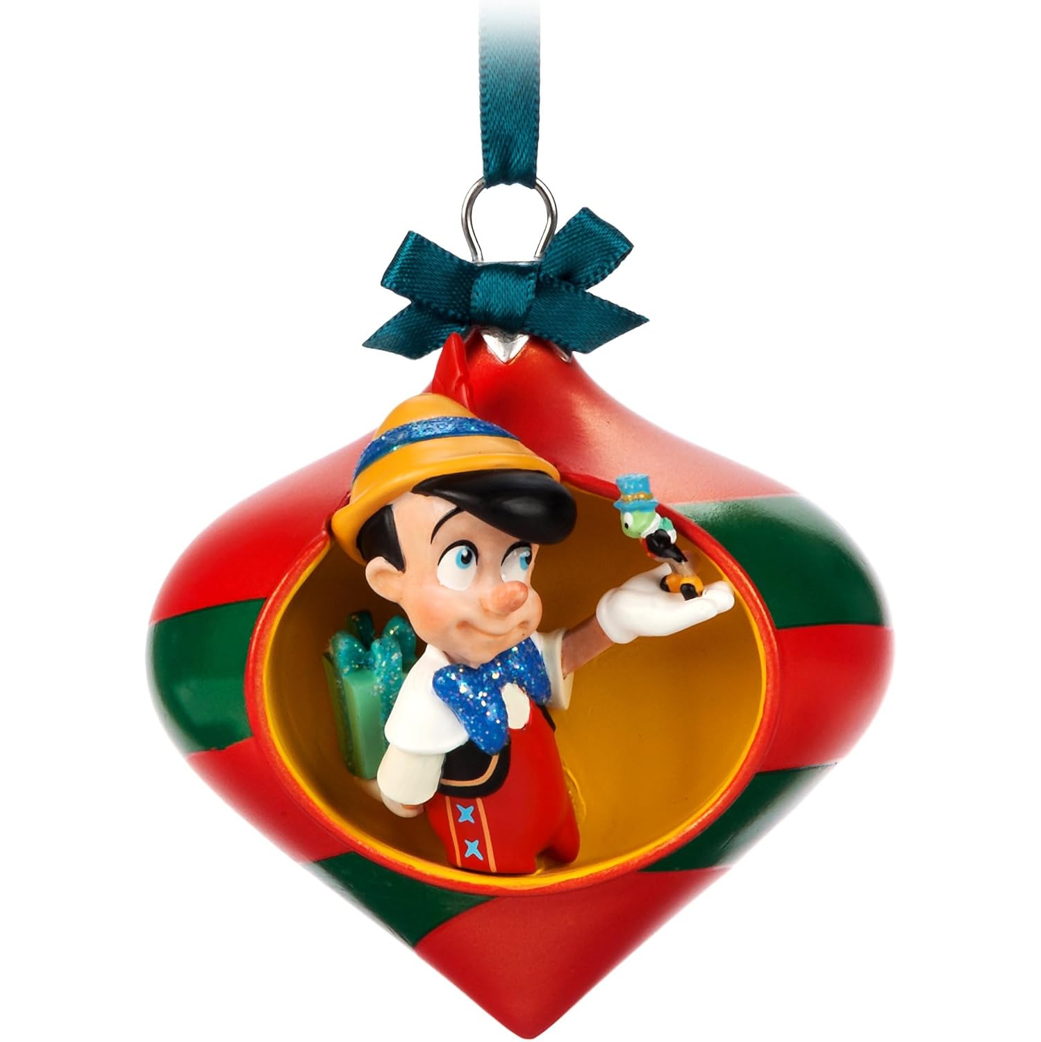 Disney Pinocchio and Jiminy Cricket Droplet Sketchbook Ornament