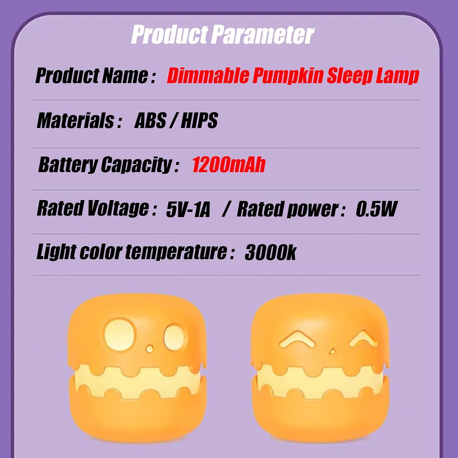 YOULIGHTS Pumpkin Night Light, Creative Rechargeable LED Comfort Bedroom Light with Timer, Press to Light Up, Dimmable Bedside Lamp for Birthday,