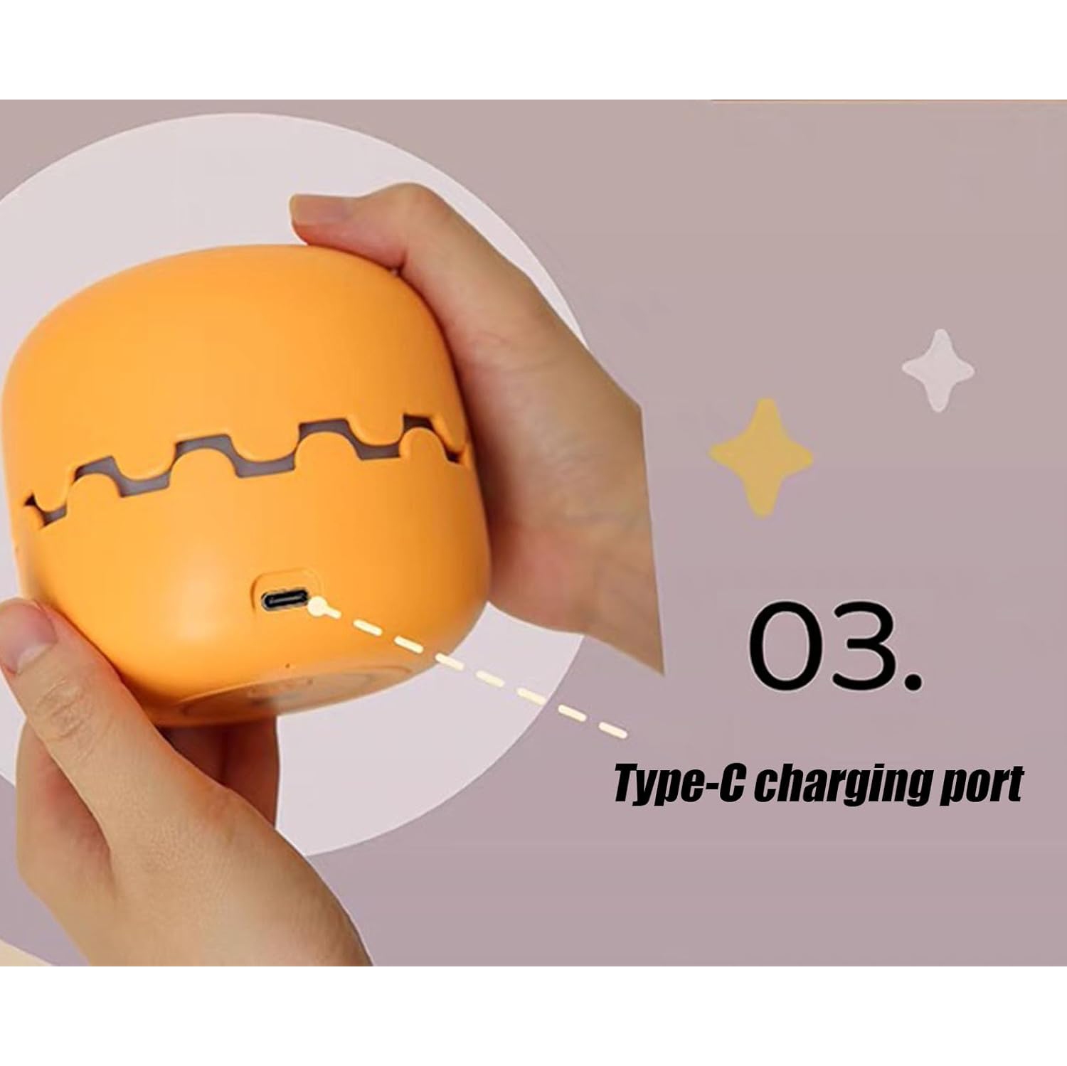 YOULIGHTS Pumpkin Night Light, Creative Rechargeable LED Comfort Bedroom Light with Timer, Press to Light Up, Dimmable Bedside Lamp for Birthday,