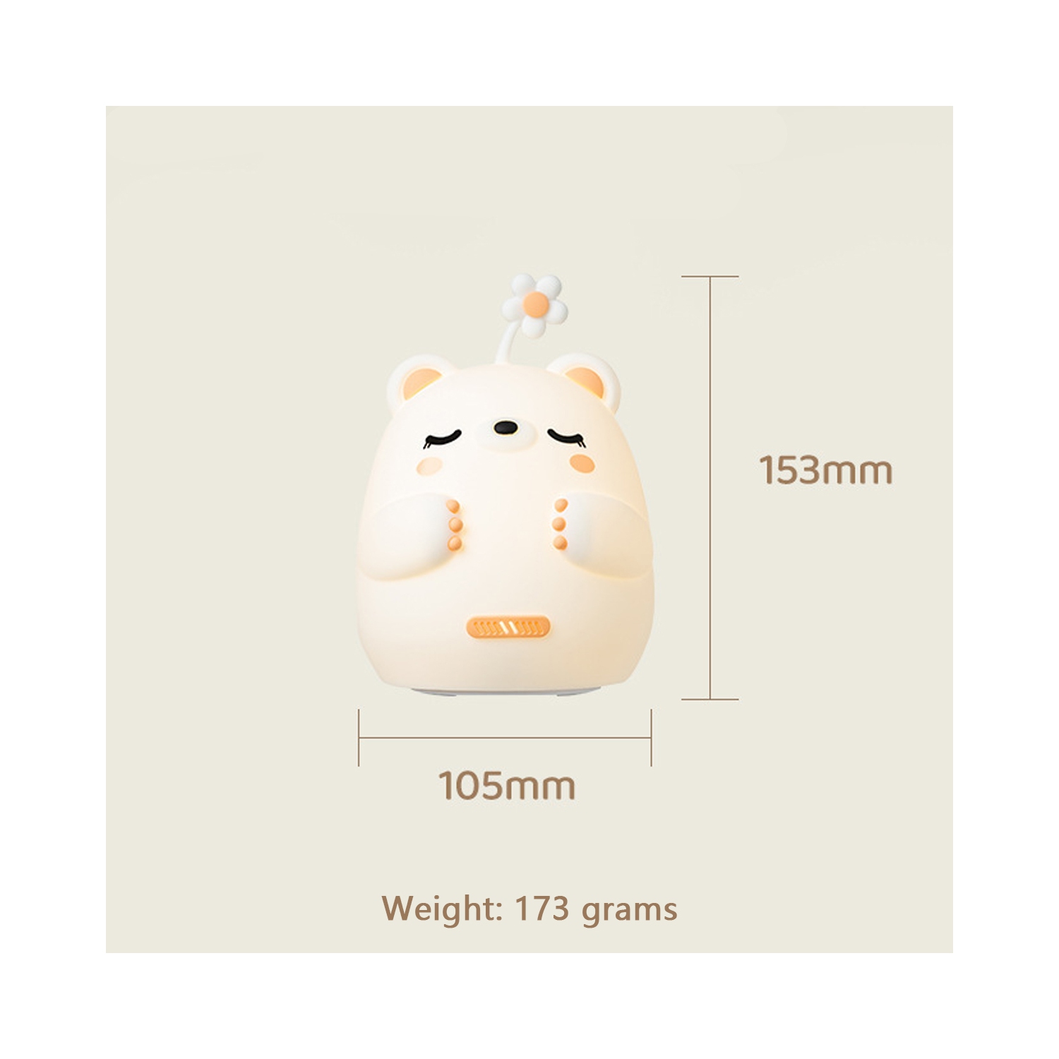 Lampe d'allaitement Cute de YOULIGHTS, veilleuse USB Touch en silicone, lampe de chevet pour enfants animaux, lumière chaude avec minuterie pour