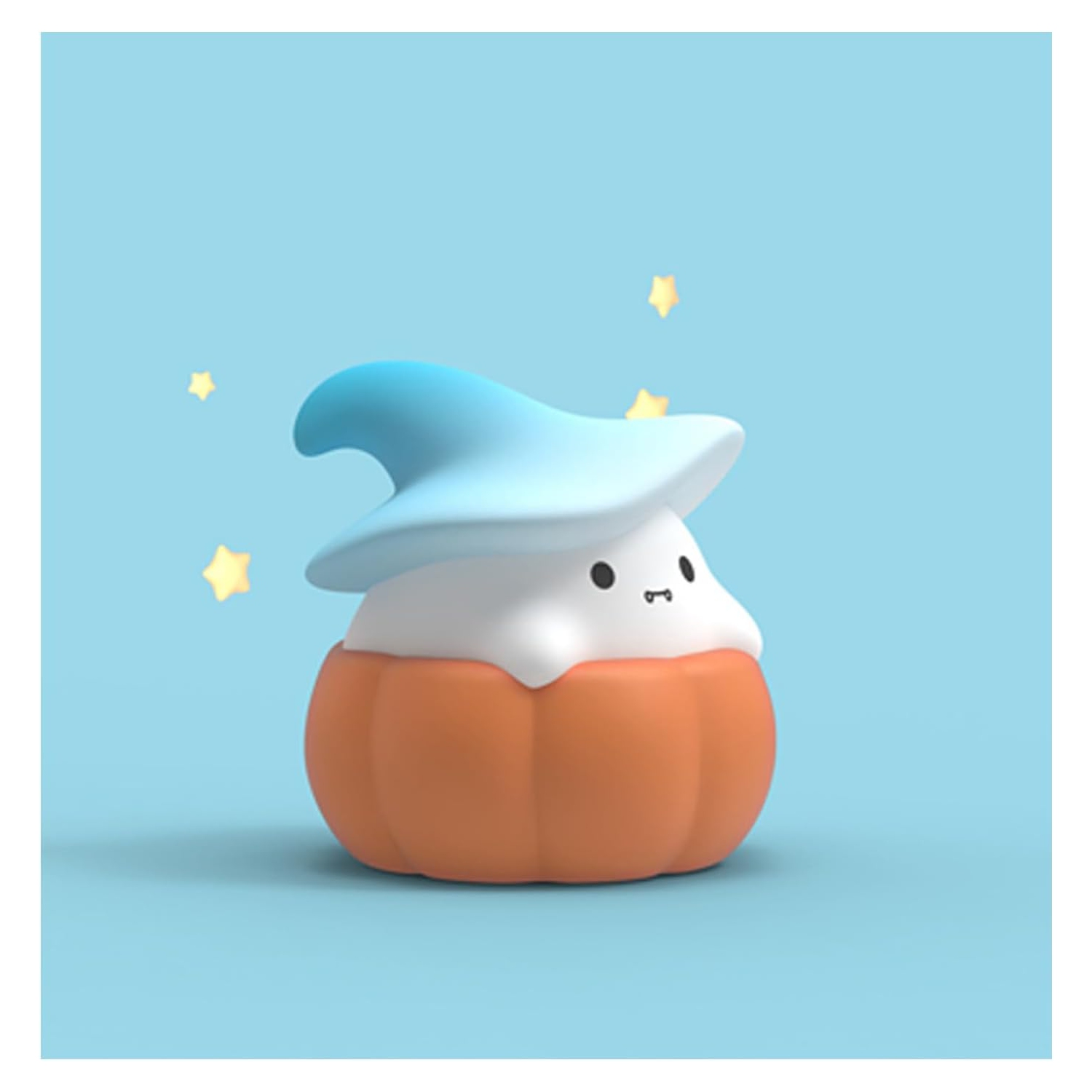 Veilleuse Ghost Pumpkin, jolie veilleuse en silicone pour chambre d'enfant, veilleuses à contrôle tactile USB rechargeable à 3 vitesses et réglables