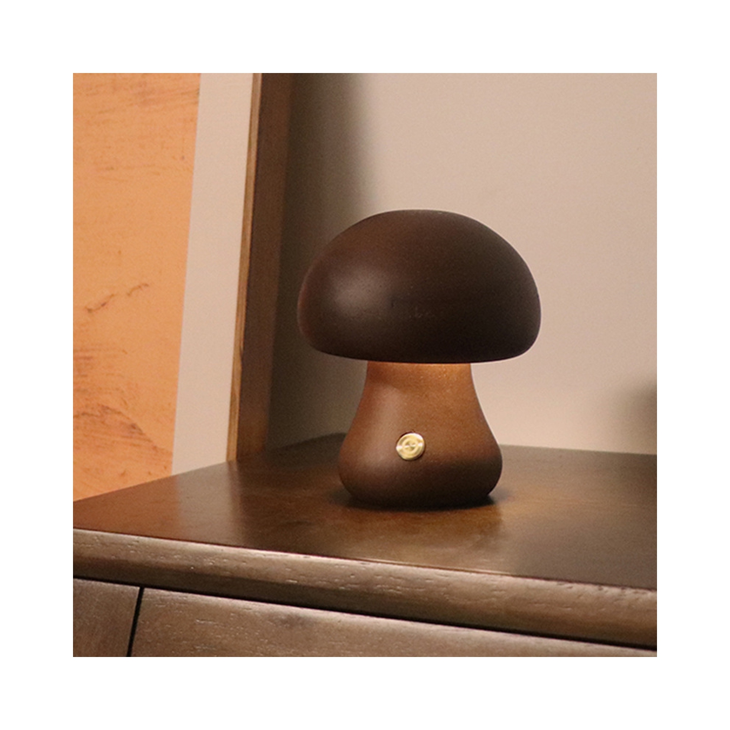Lampe champignon, veilleuse portative rechargeable cute petite lampe de table de chevet, décoration champignon veilleuse pour ambiance, enfants,