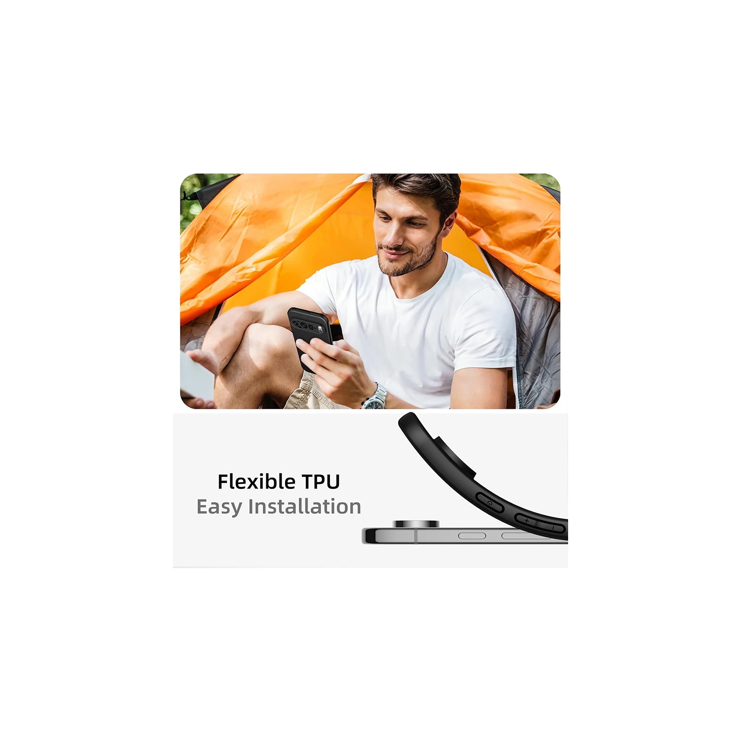 Habillage mince en TPUR givré mince et antichoc pour Pixel 9 de Google - Étui mat de luxe pour Pixel 9