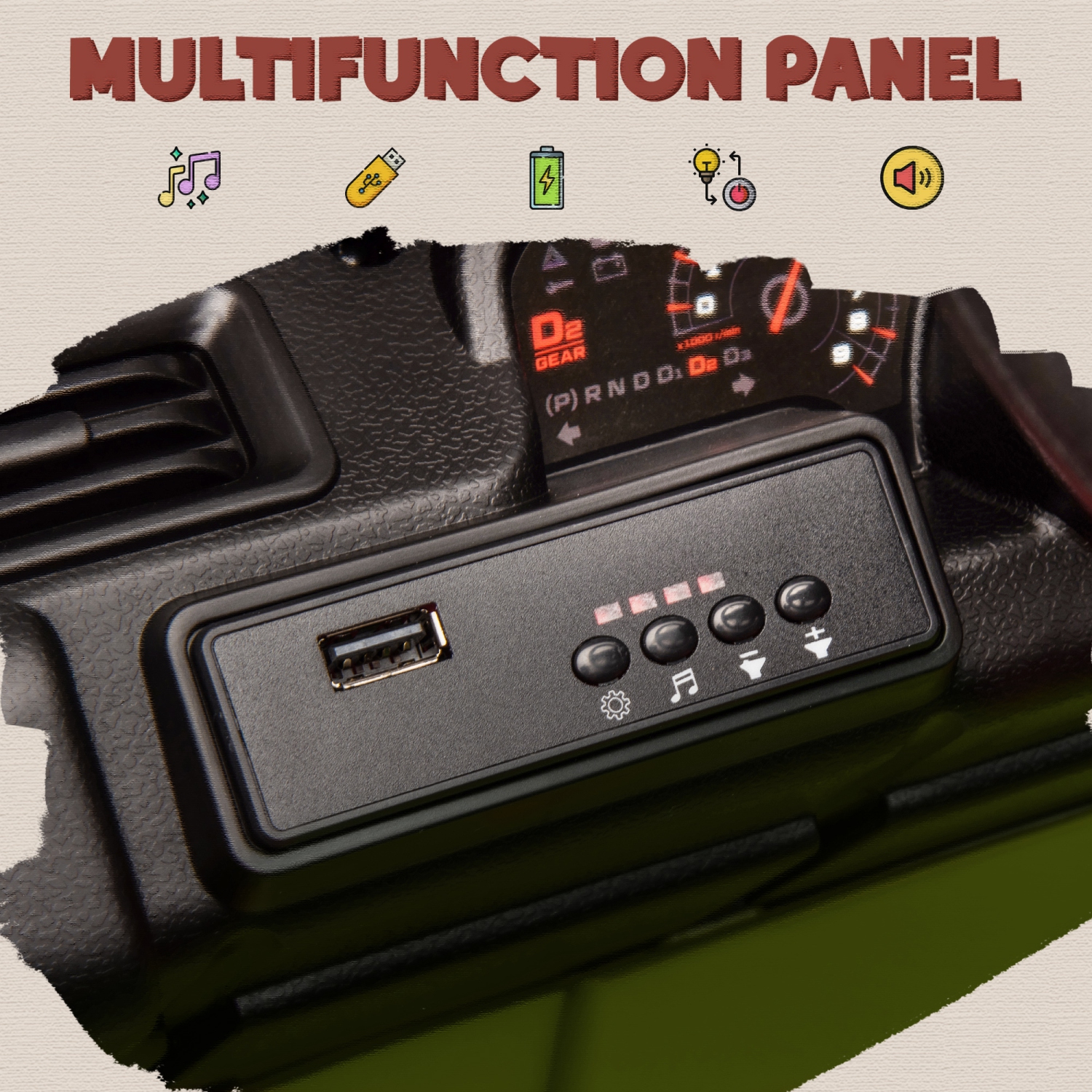 Qaba 12V 7AH Electric Car for Kids, 4WD/2WD Ride on Car w/ Remote Control, Spring Suspensions, Back Trailer, Battery Display, Light Music Soft Start,