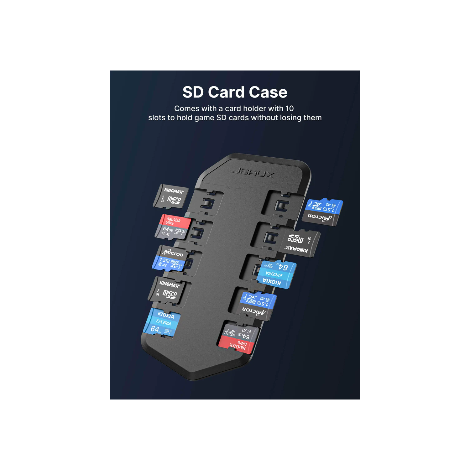 JSAUX Carrying Case Bag for Handheld Steam Deck / OLED ROG Ally / X PlayStation Portal Switch - Grey