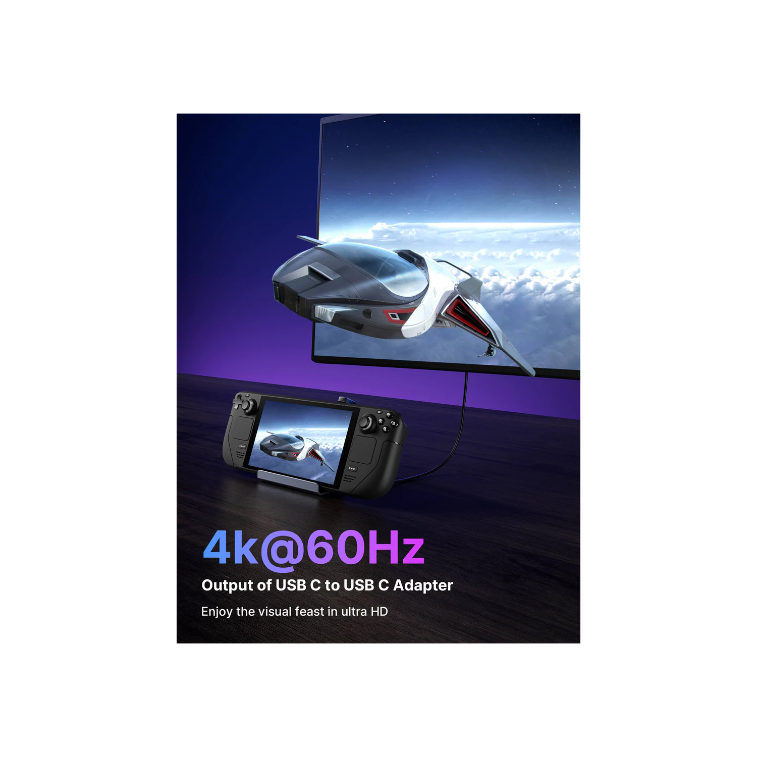 JSAUX DD0009 180 Degree USB C to USB C USB A Adapter Set Features 4K@60Hz Video & Audio Transmission/60W Fast Charging & 10Gbps Transfer Speed - Black