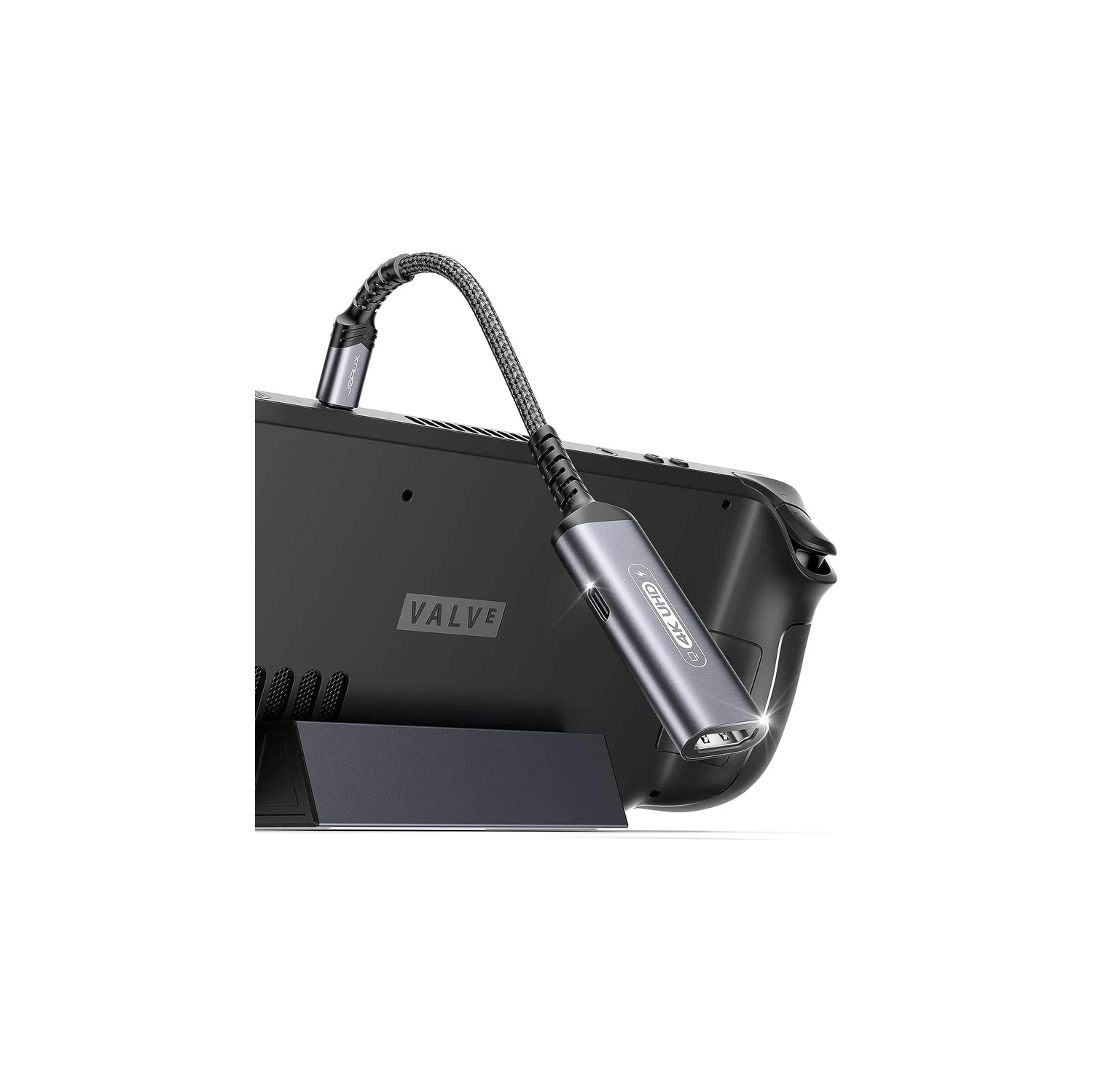 JSAUX 2-in-1 USB C to HDMI Adapter, 4K@60Hz Type-C to HDMI 2.0 Adapter with PD 100W Fast Charging, Compatible with iPhone 15 Pro Max, Steam Deck, ROG