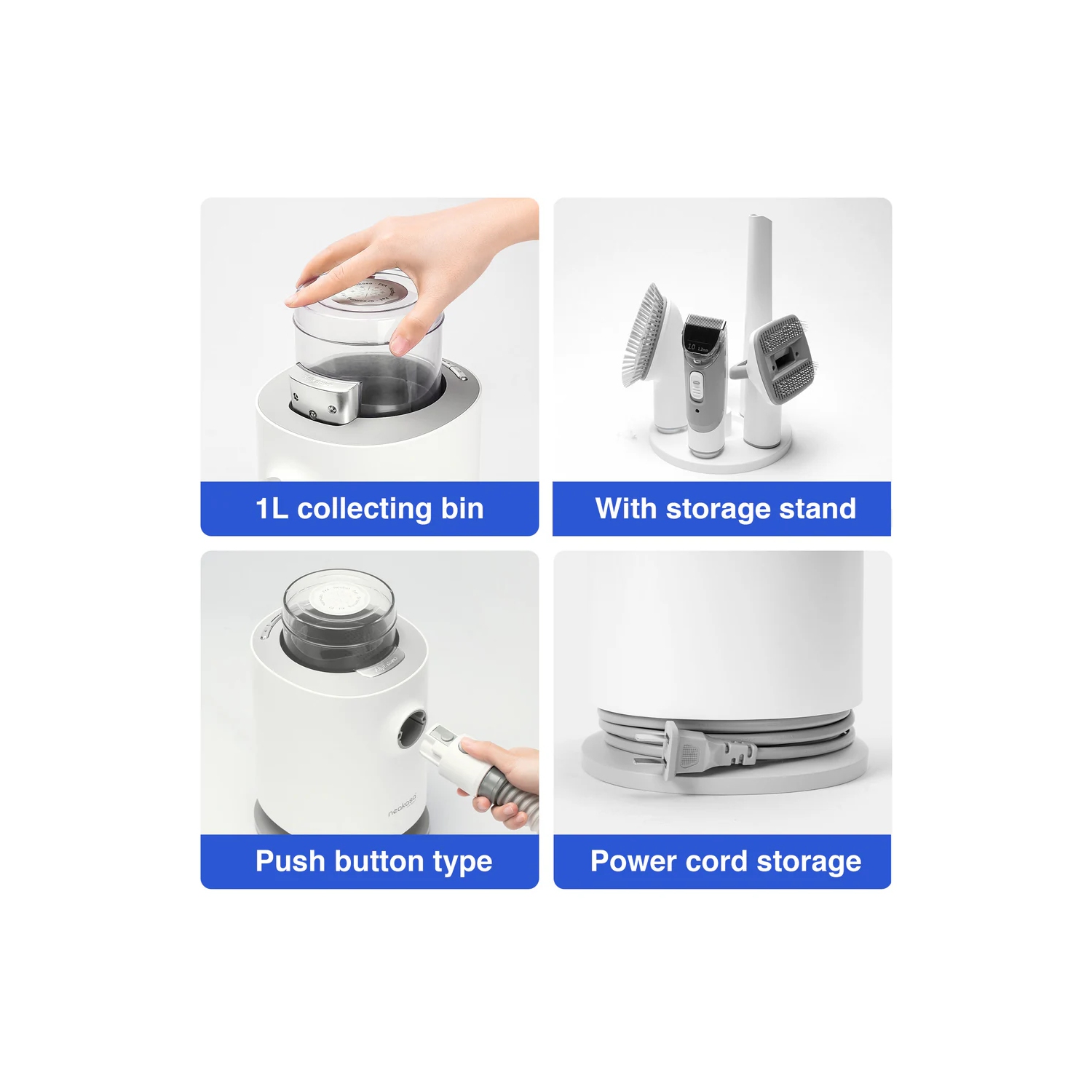 Neakasa P0 Pro Pet Grooming System: 99% Pet Hair Vacuum and Low-Noise Grooming Kit for Easy, Stress-Free Grooming at Home