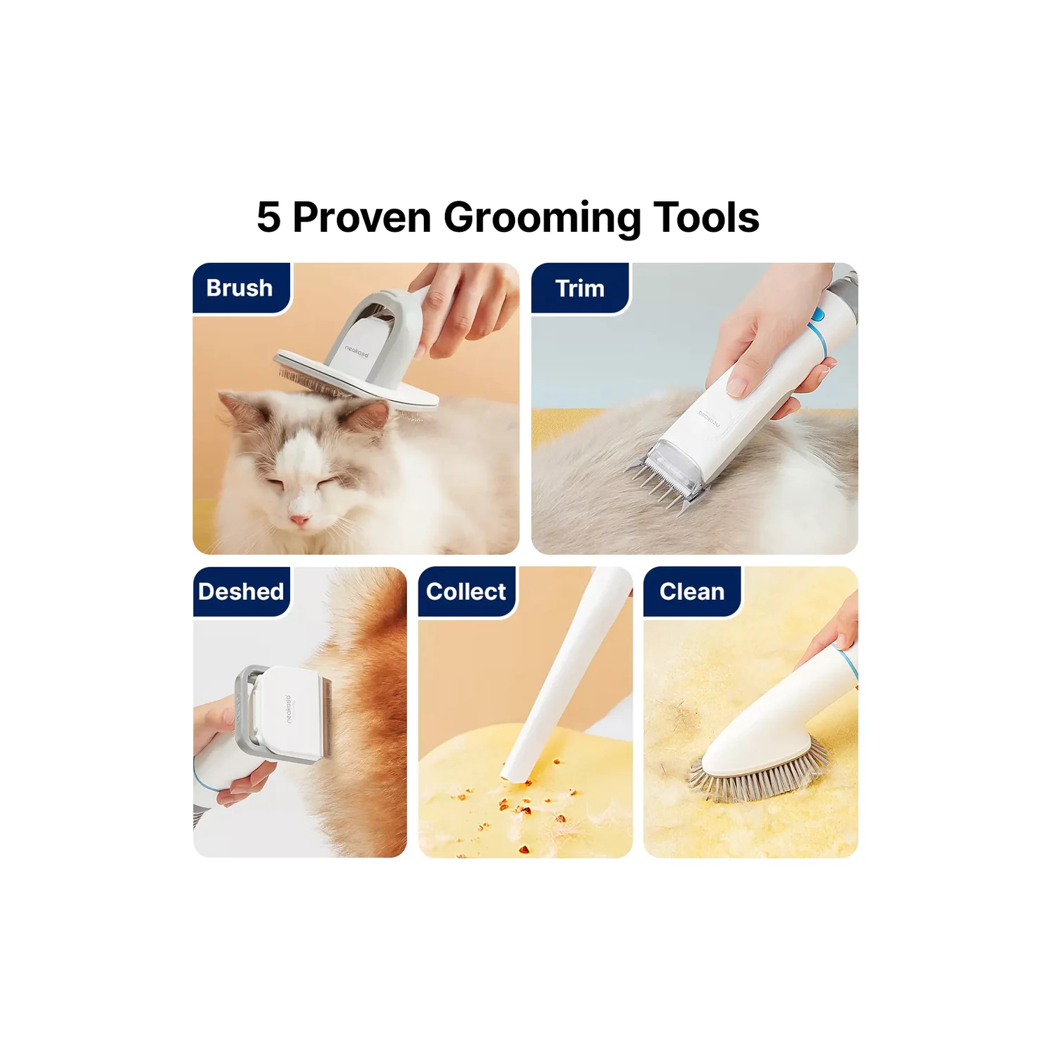 Neakasa P2 Pro 5-in-1 Pet Grooming Kit